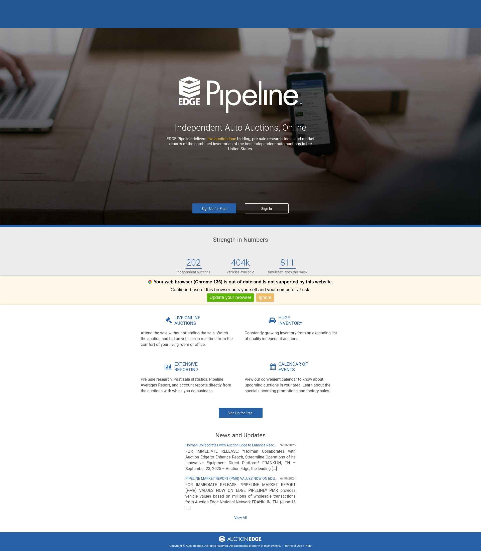Screenshot of www.edgepipeline.com