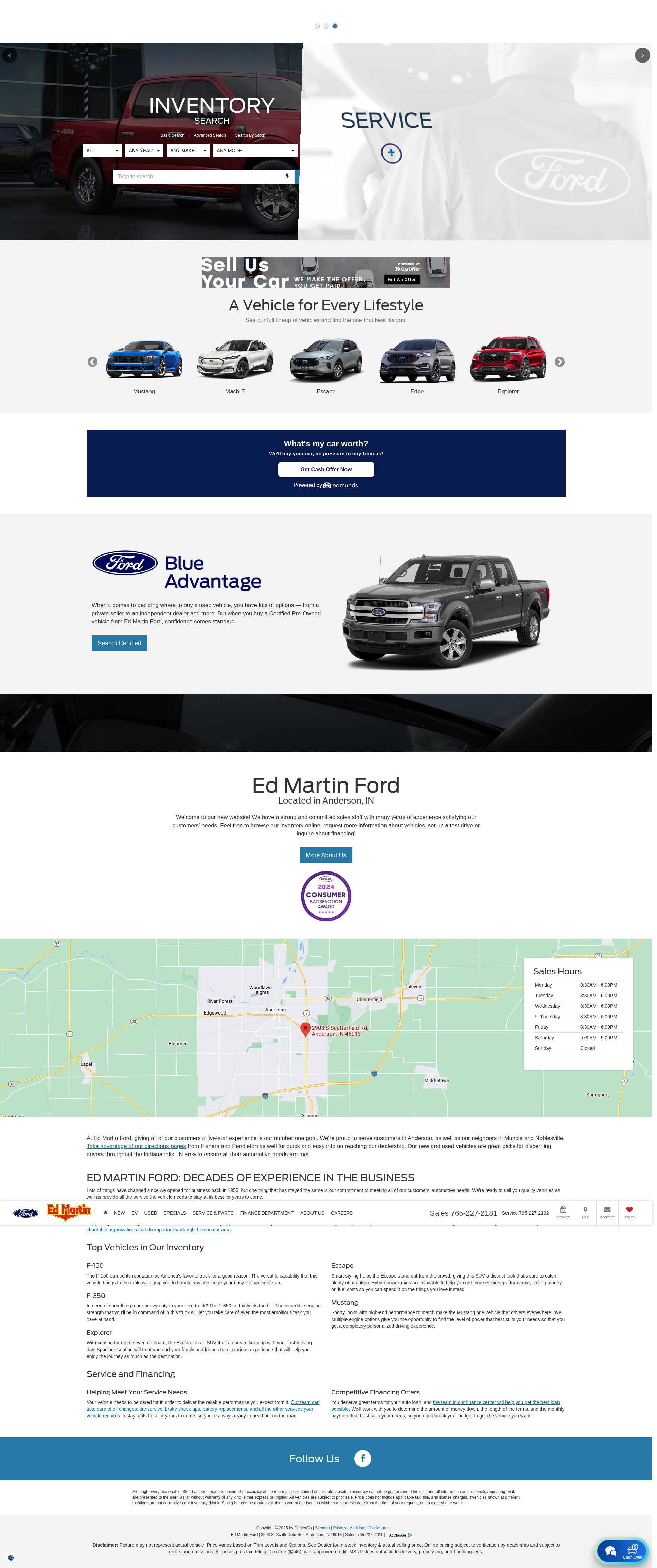 Screenshot of www.edmartinford.com