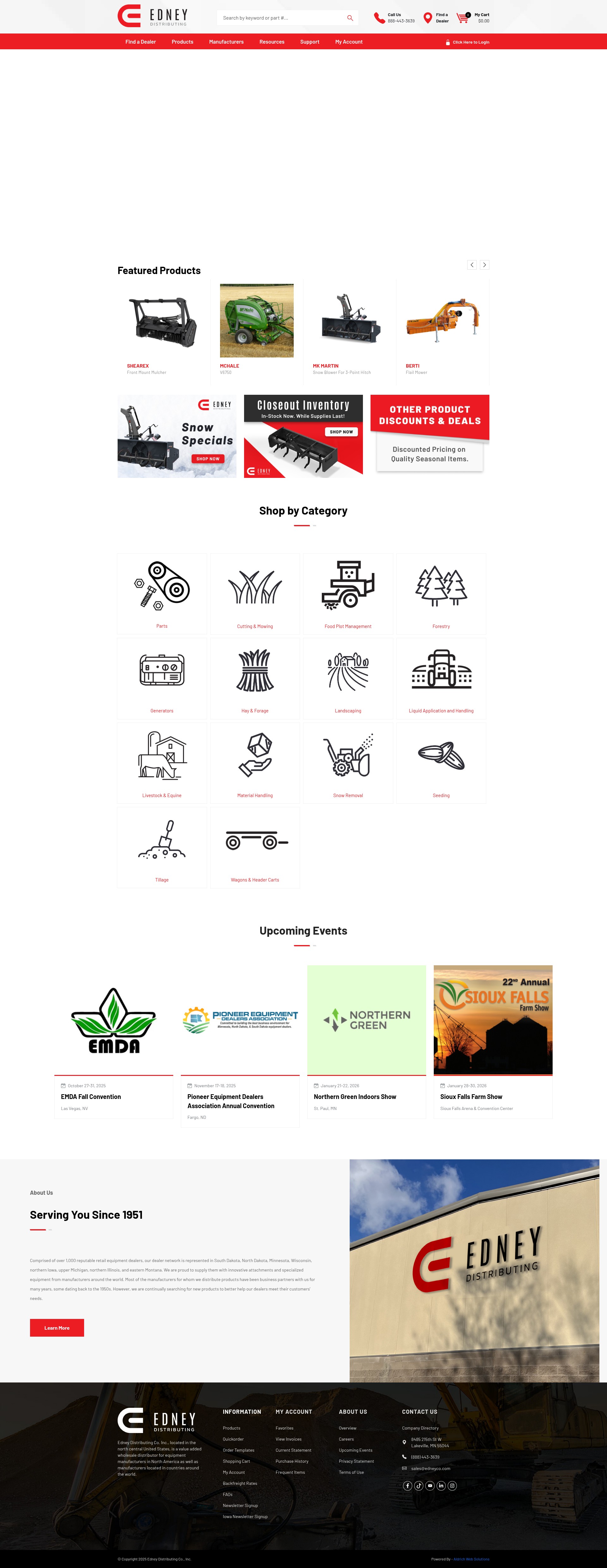 Screenshot of www.edneyco.com