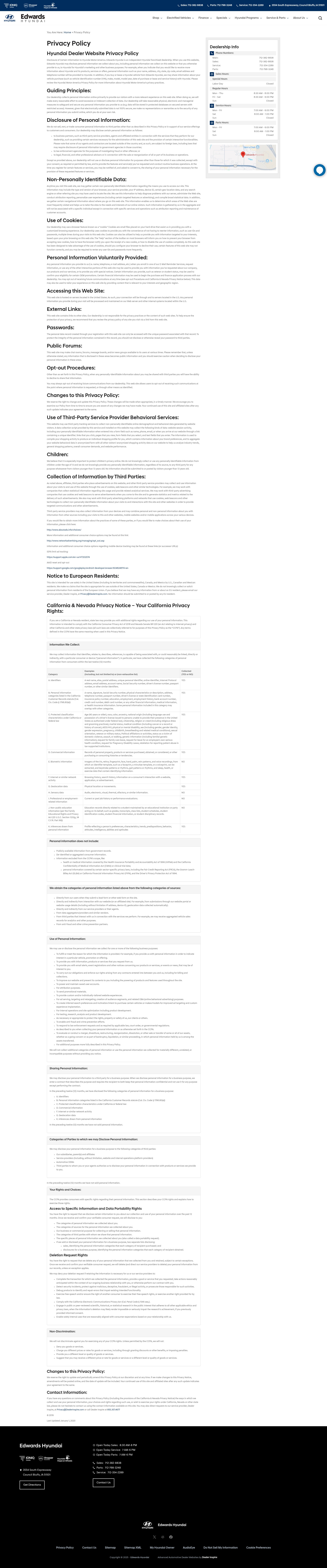 Screenshot of www.edwardshyundai.com