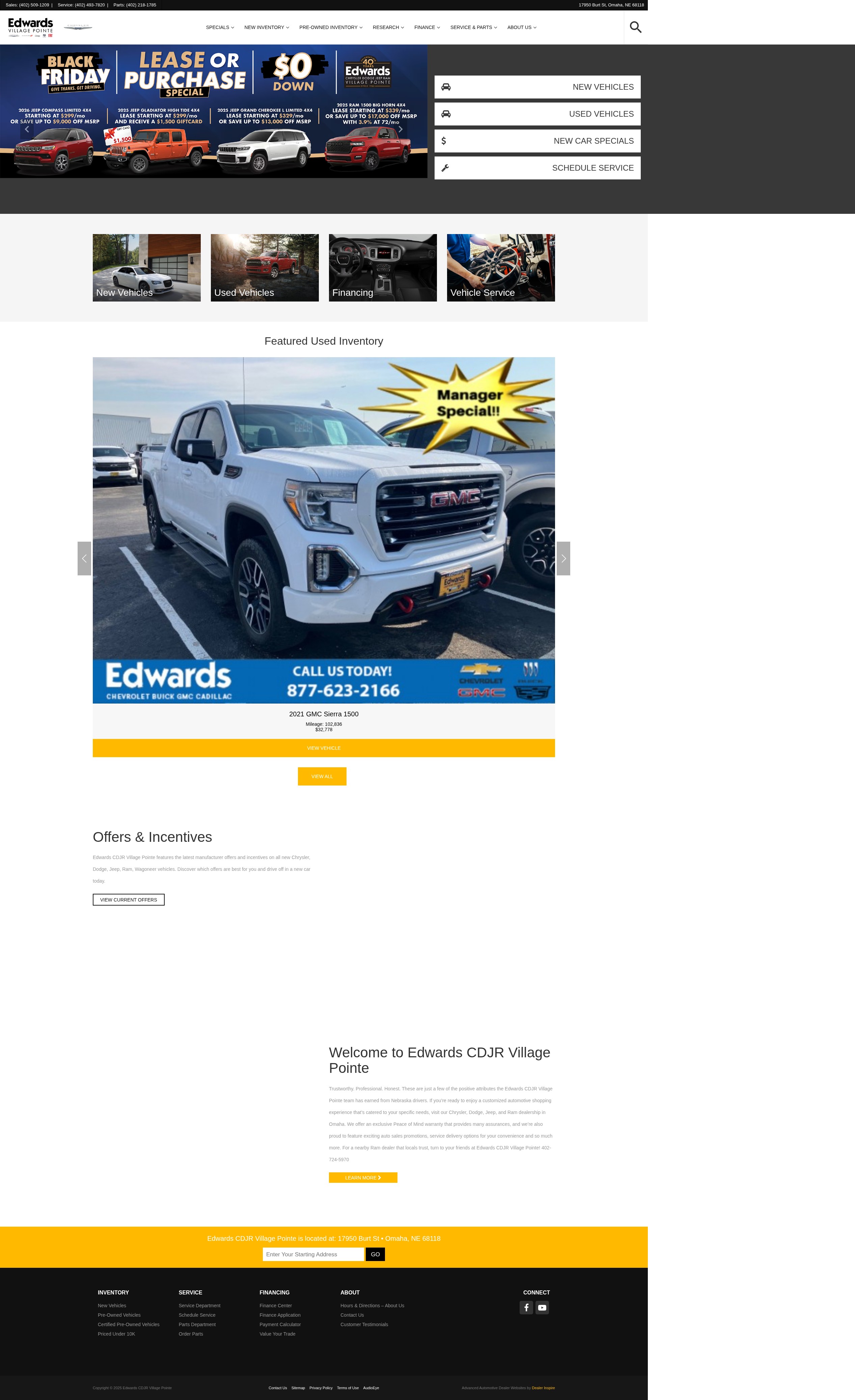 Screenshot of www.edwardsvillagepointecdjr.com