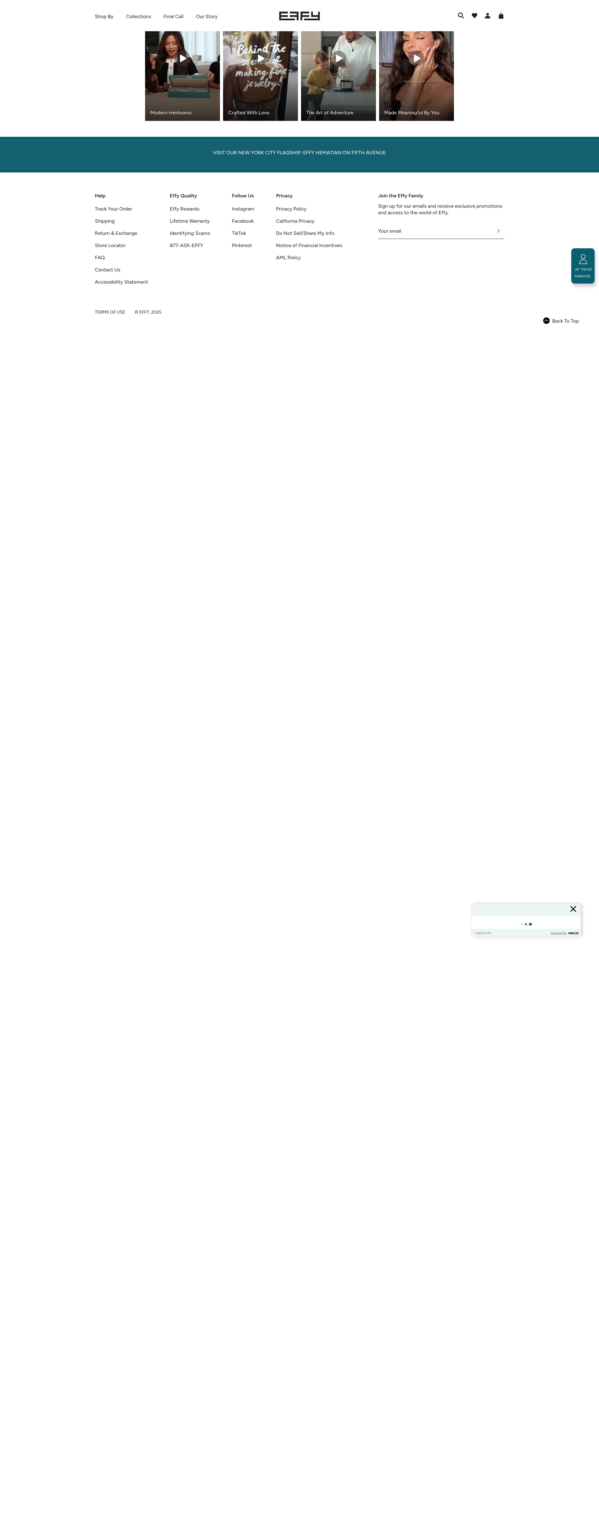 Screenshot of www.effyjewelry.com