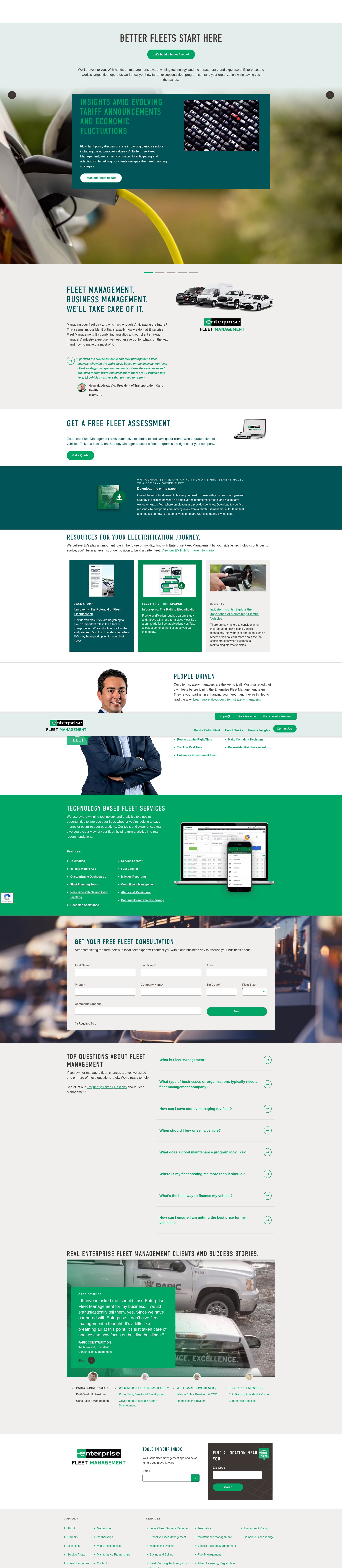 Screenshot of www.efleets.com
