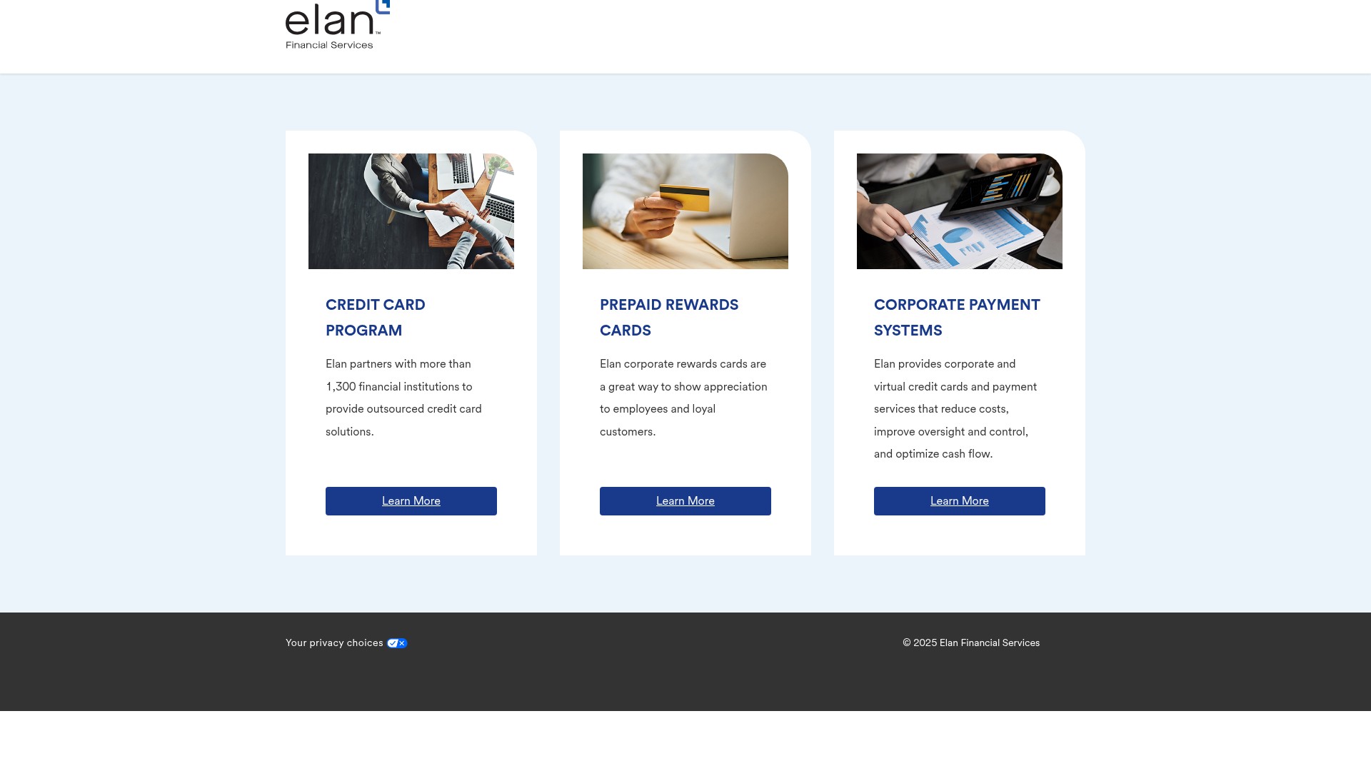 Screenshot of www.elanfinancialservices.com