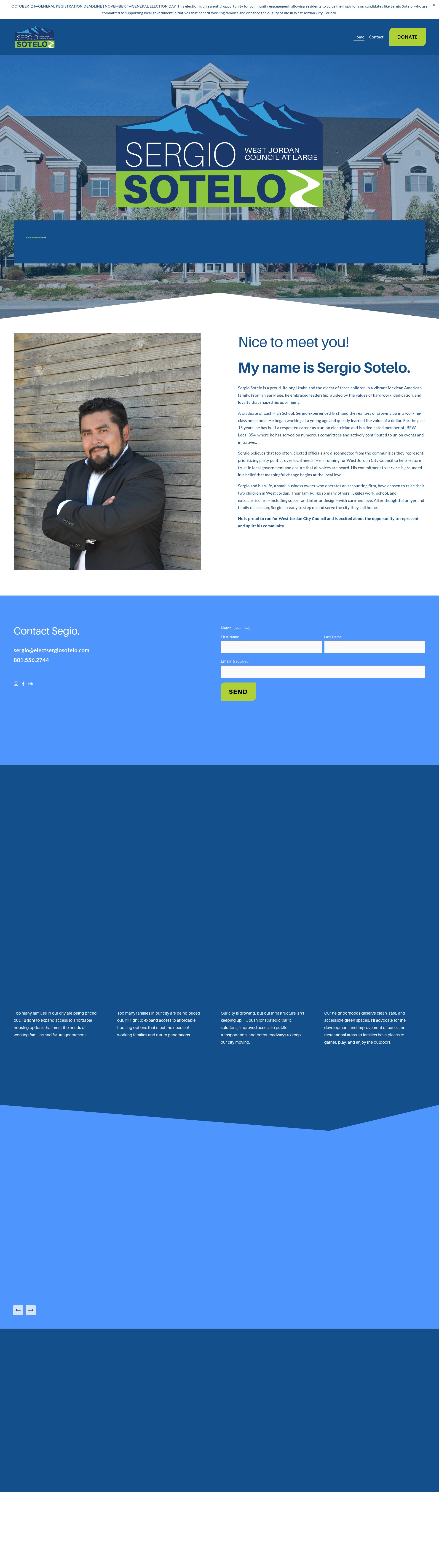 Screenshot of www.electsergiosotelo.com