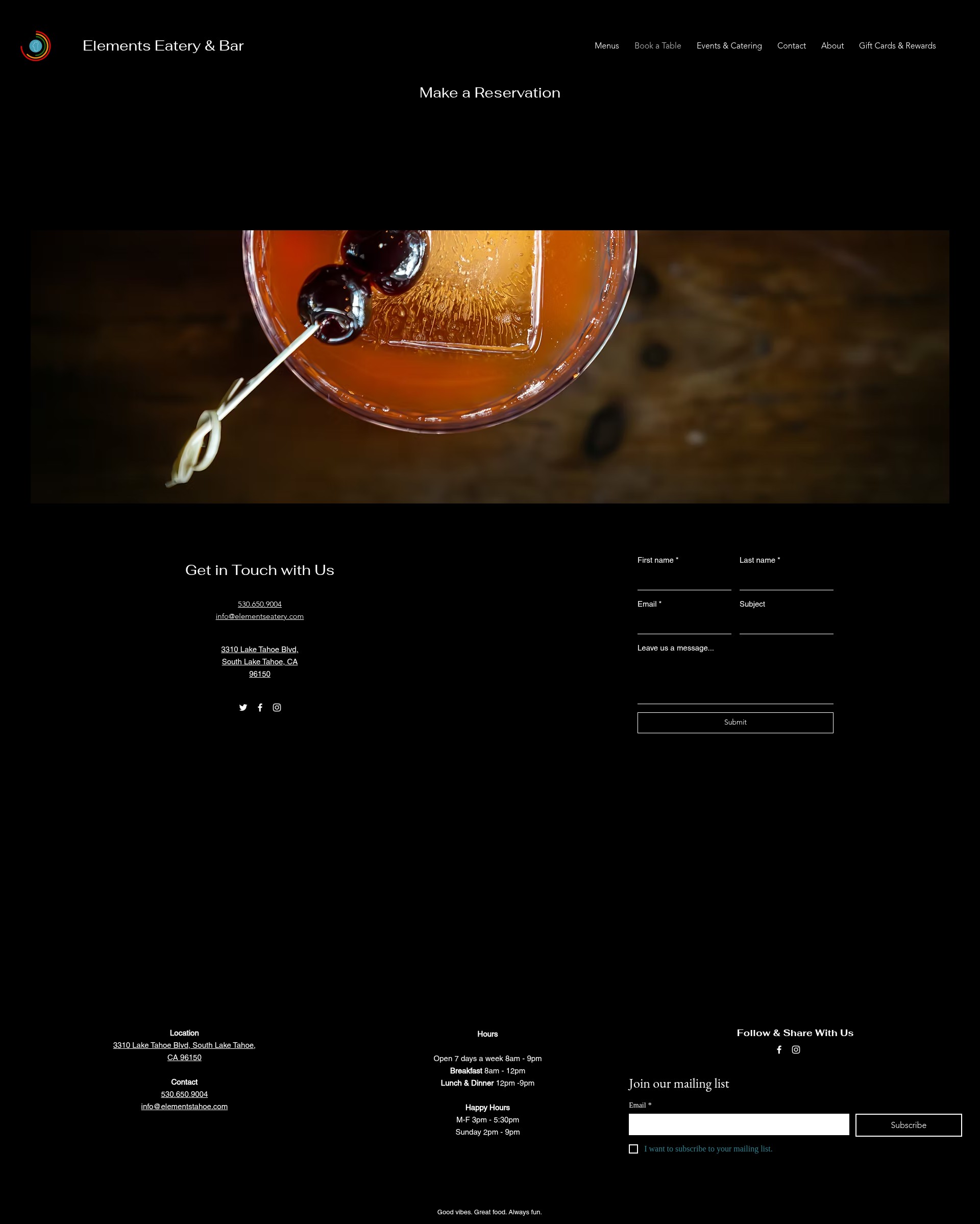 Screenshot of www.elementstahoe.com