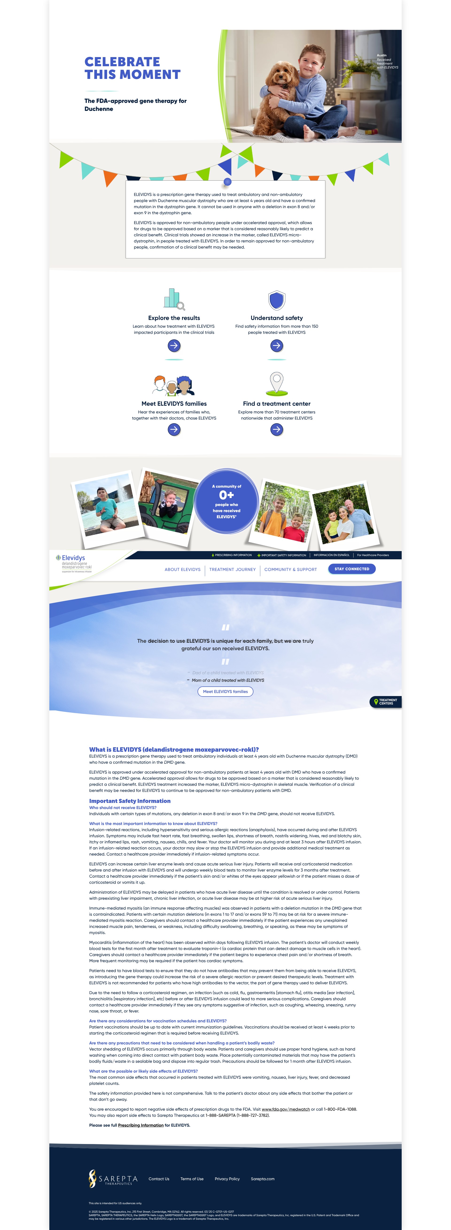 Screenshot of www.elevidys.com