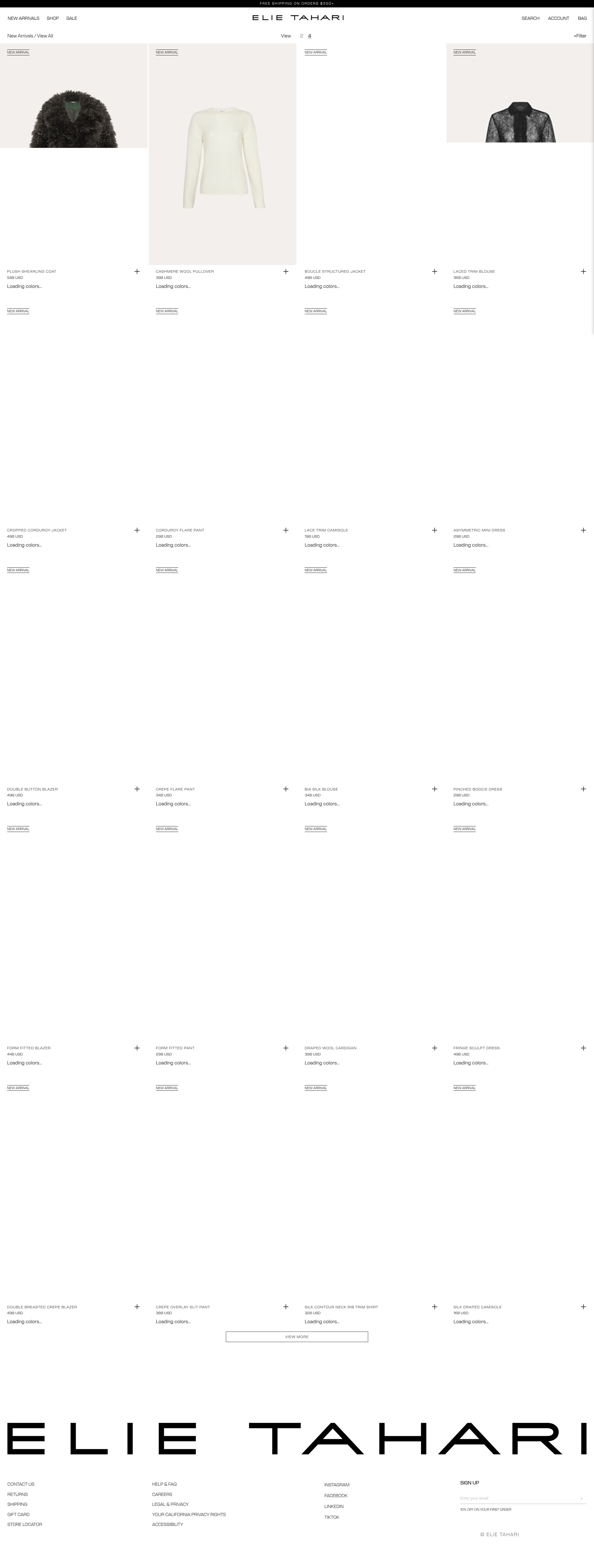 Screenshot of www.elietahari.com