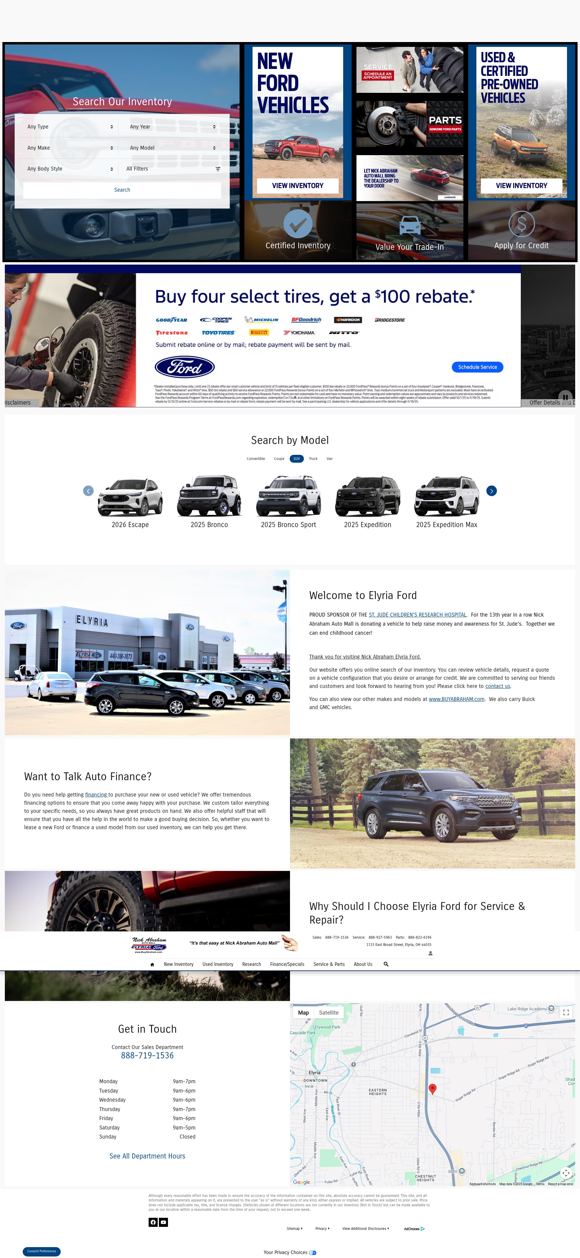 Screenshot of www.elyriaford.com