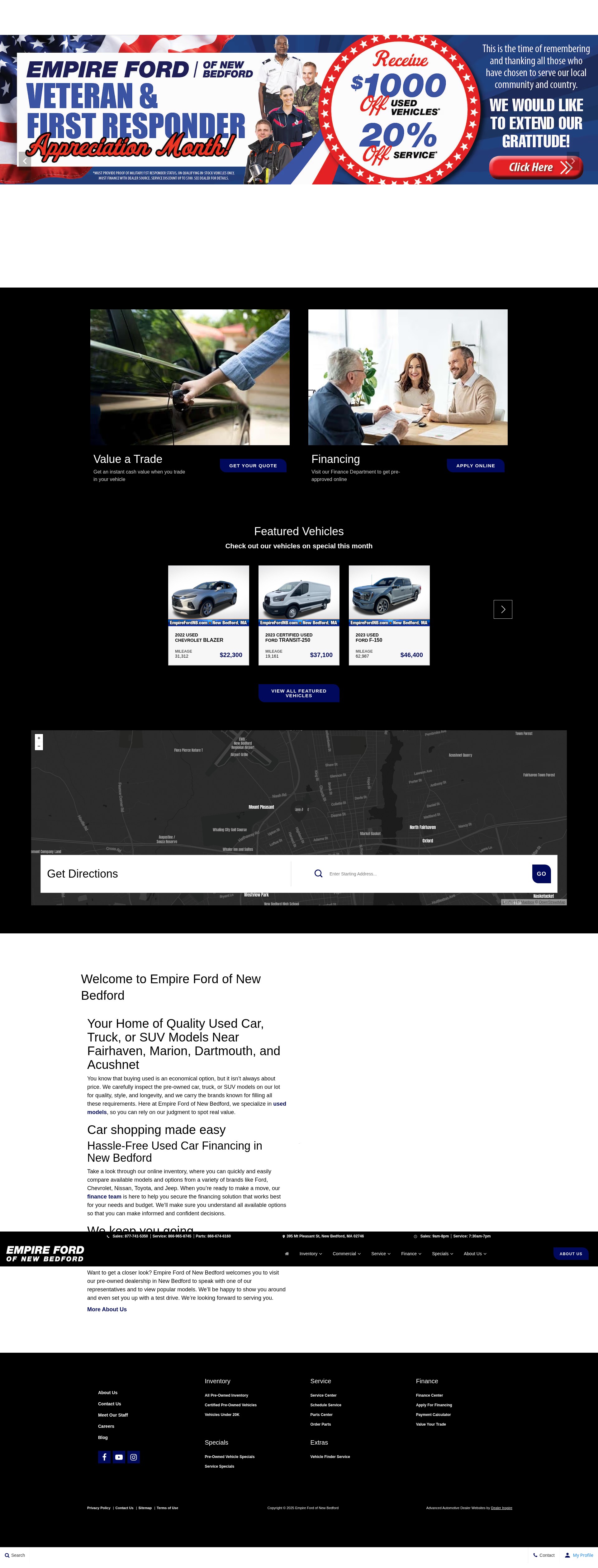 Screenshot of www.empirefordofnewbedford.com