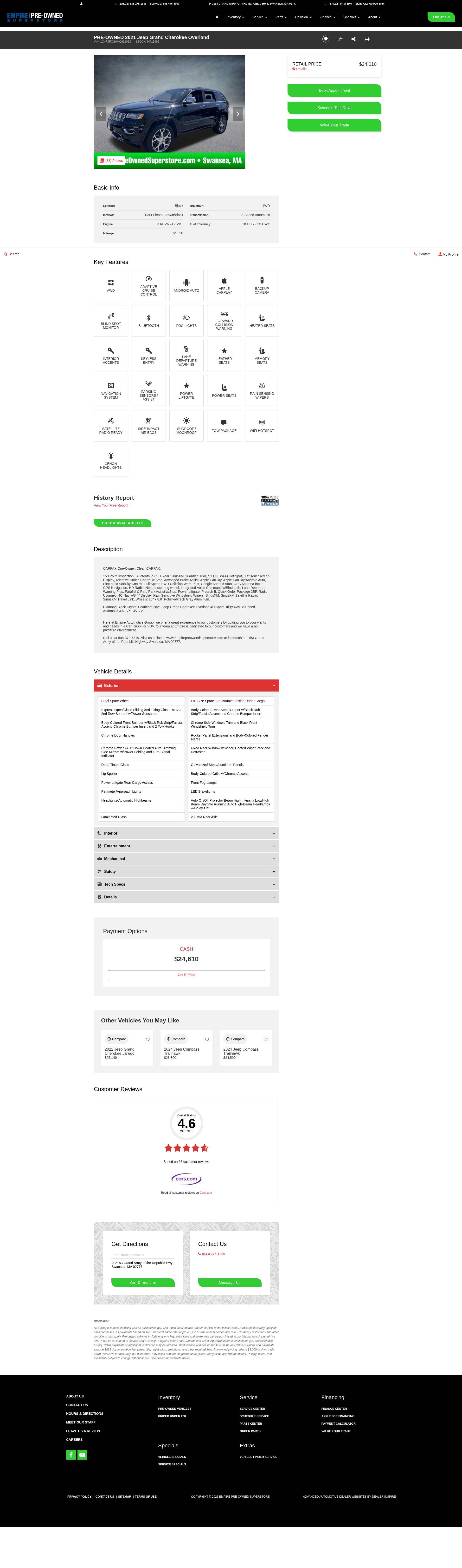 Screenshot of www.empirepreownedsuperstore.com