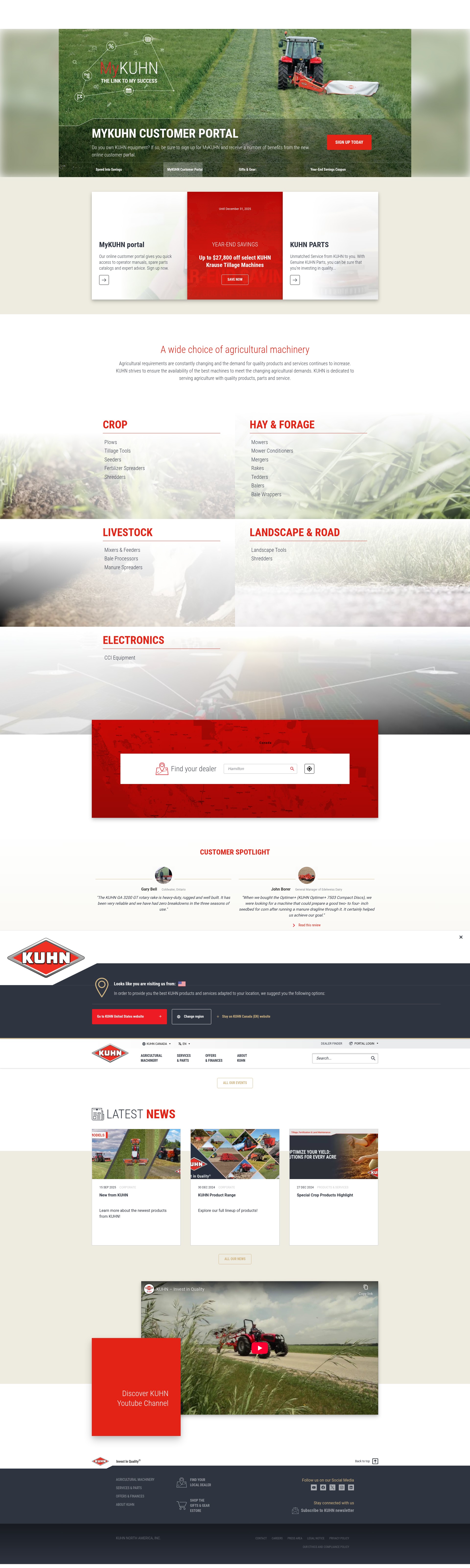 Screenshot of www.en.kuhn-canada.com