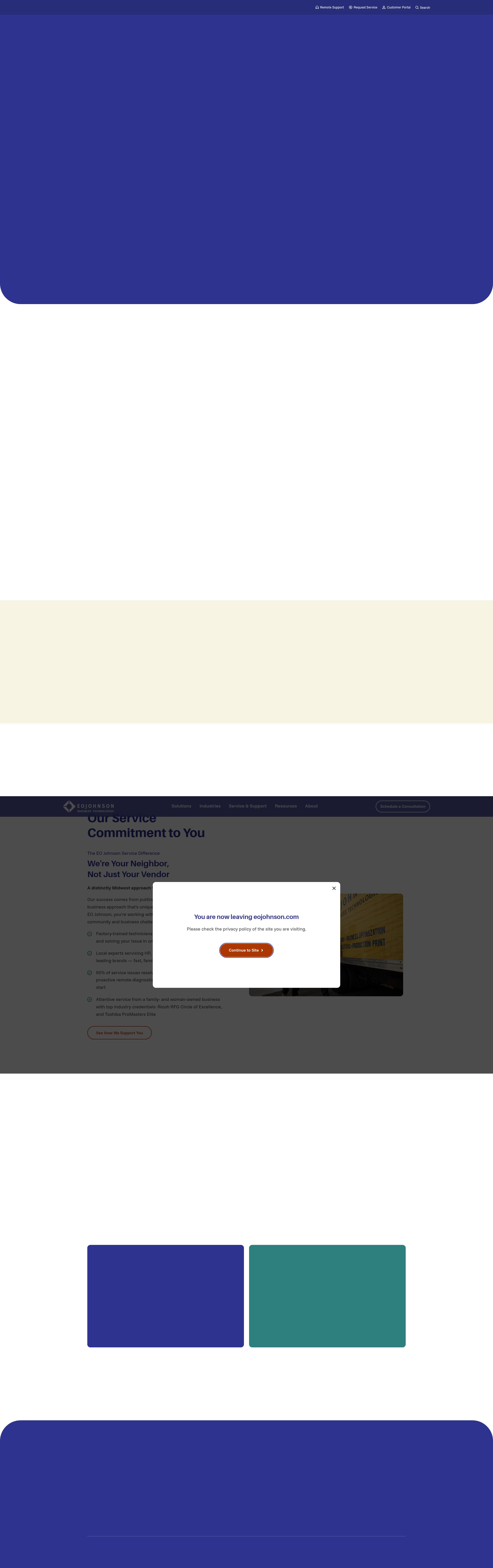 Screenshot of www.eojohnson.com