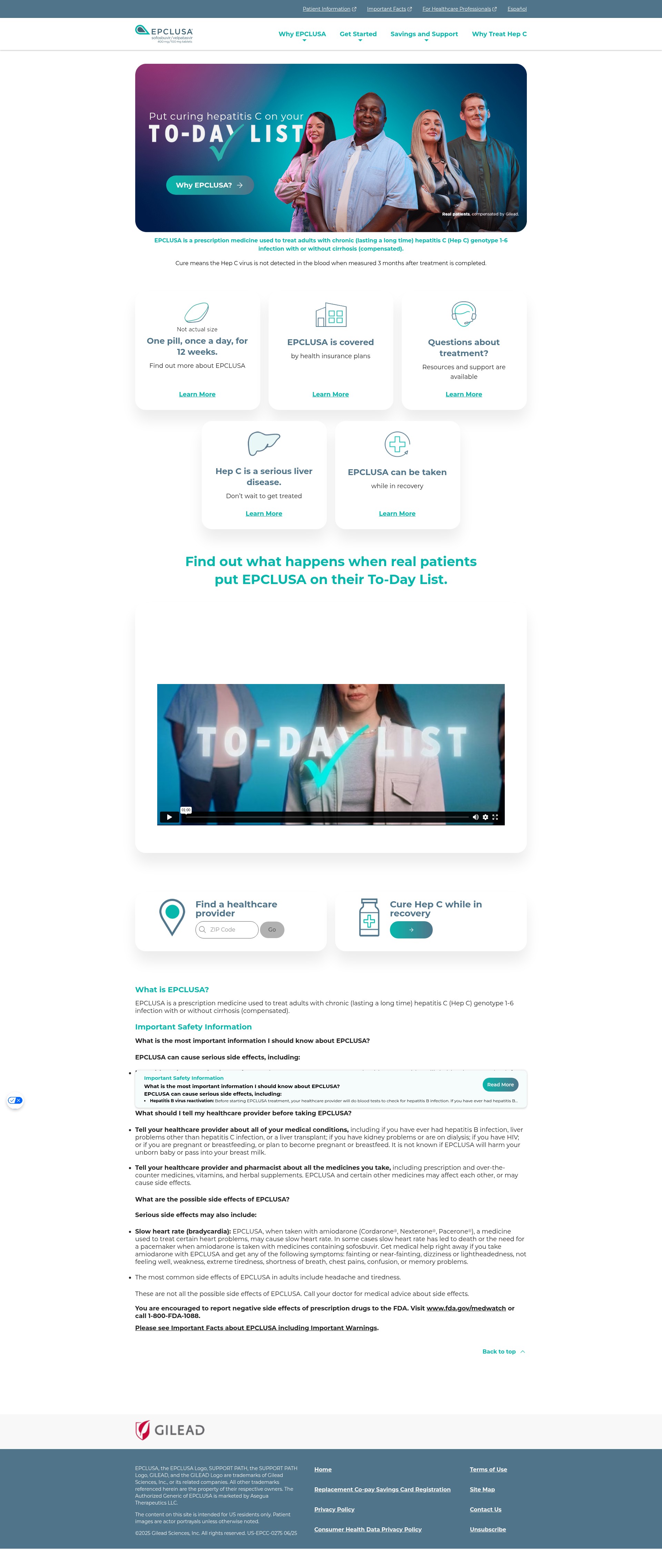 Screenshot of www.epclusa.com