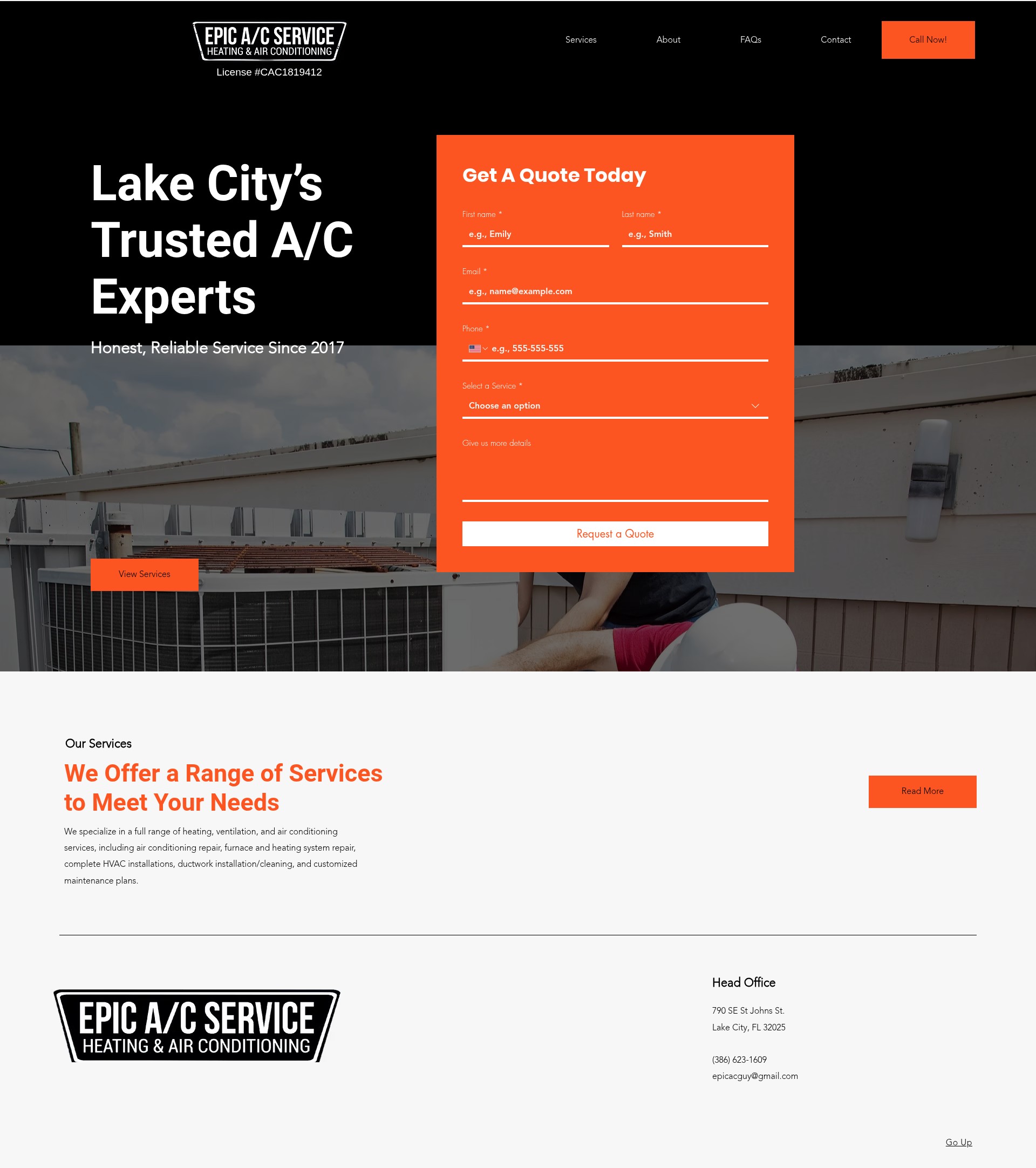 Screenshot of www.epicacguy.com