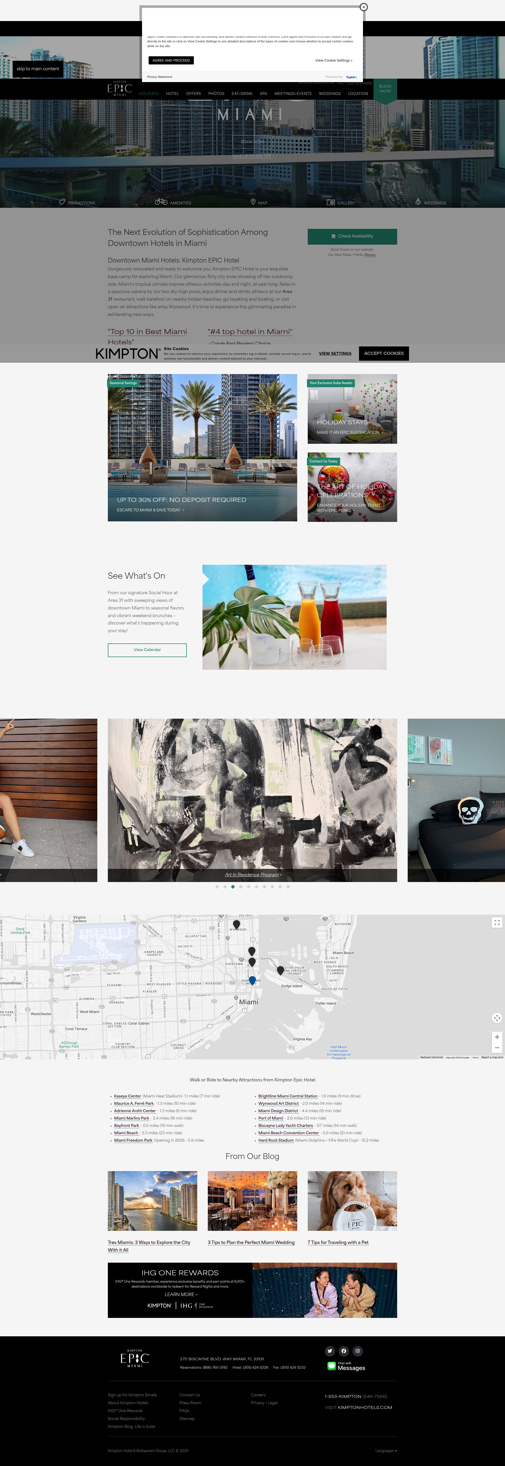 Screenshot of www.epichotel.com