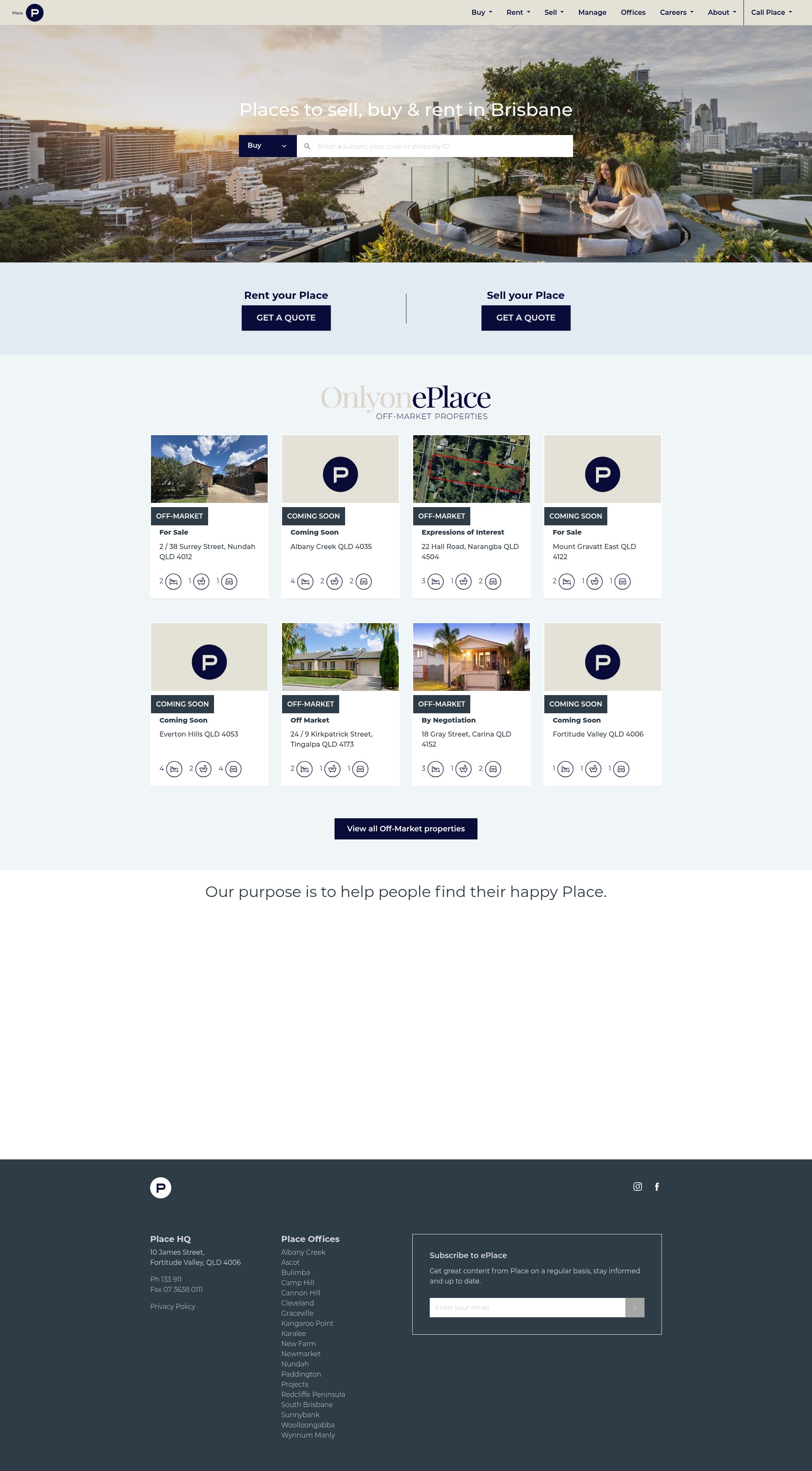 Screenshot of www.eplace.com.au