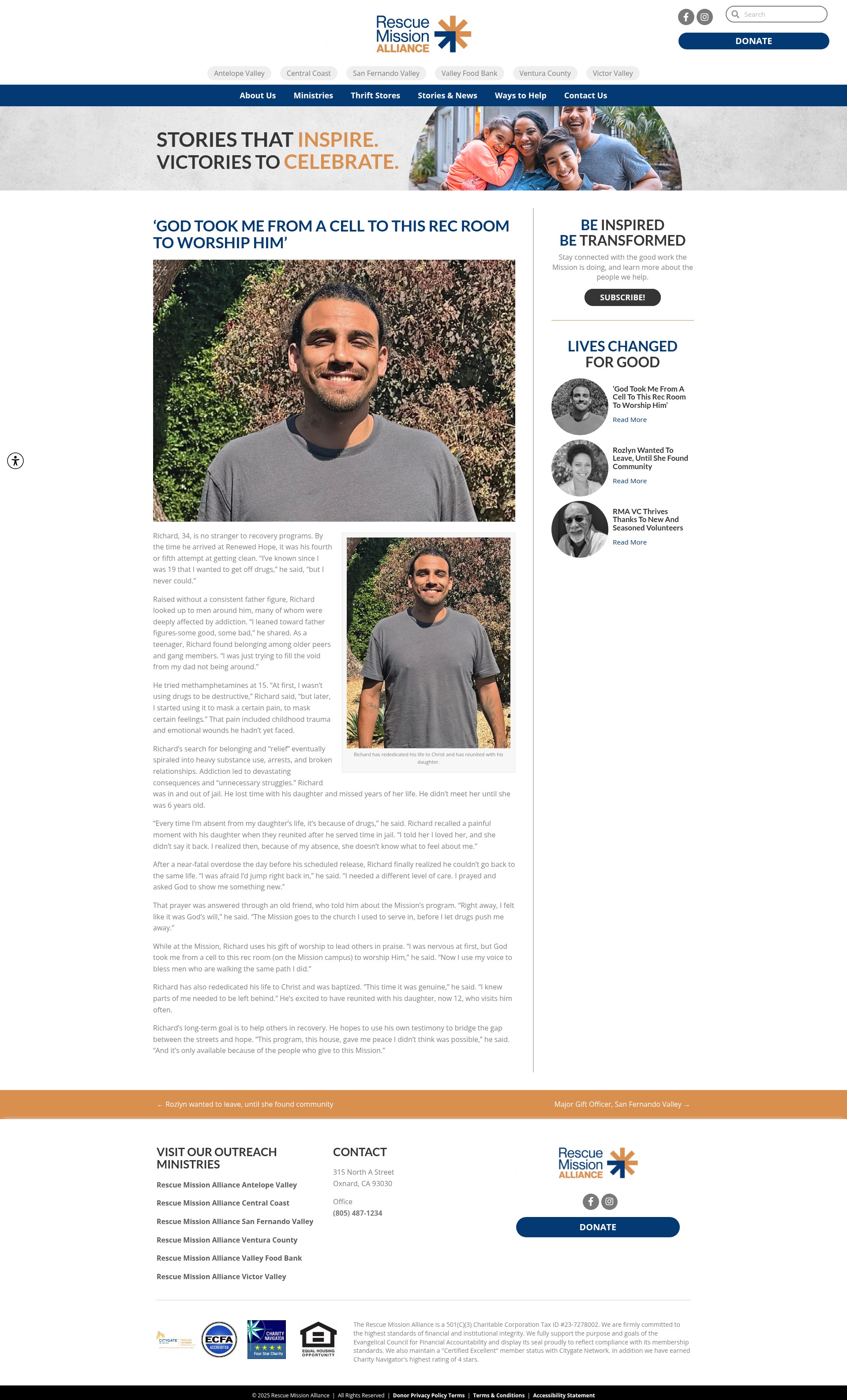Screenshot of www.erescuemission.org