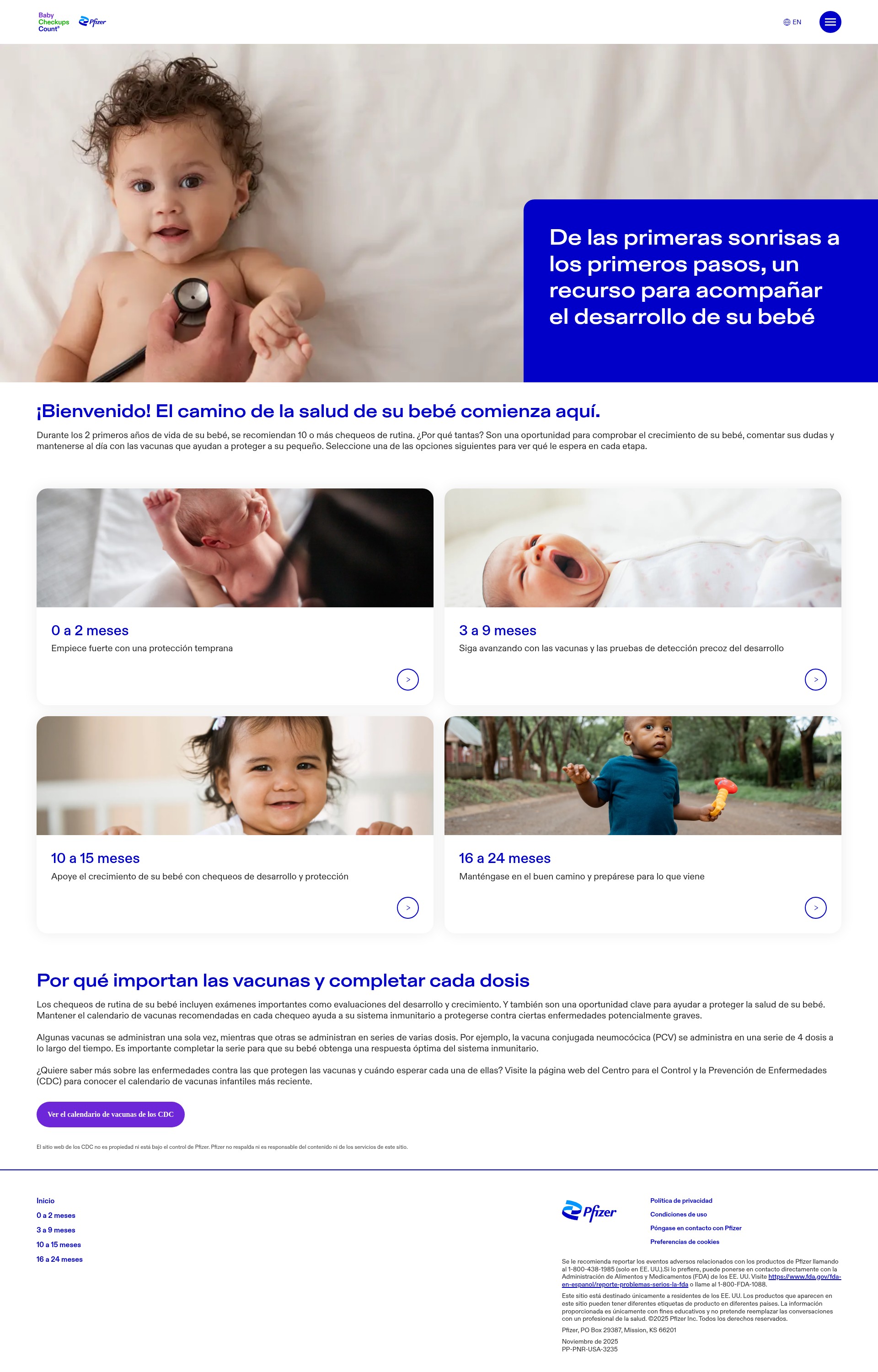 Screenshot of www.es-babycheckupscount.com