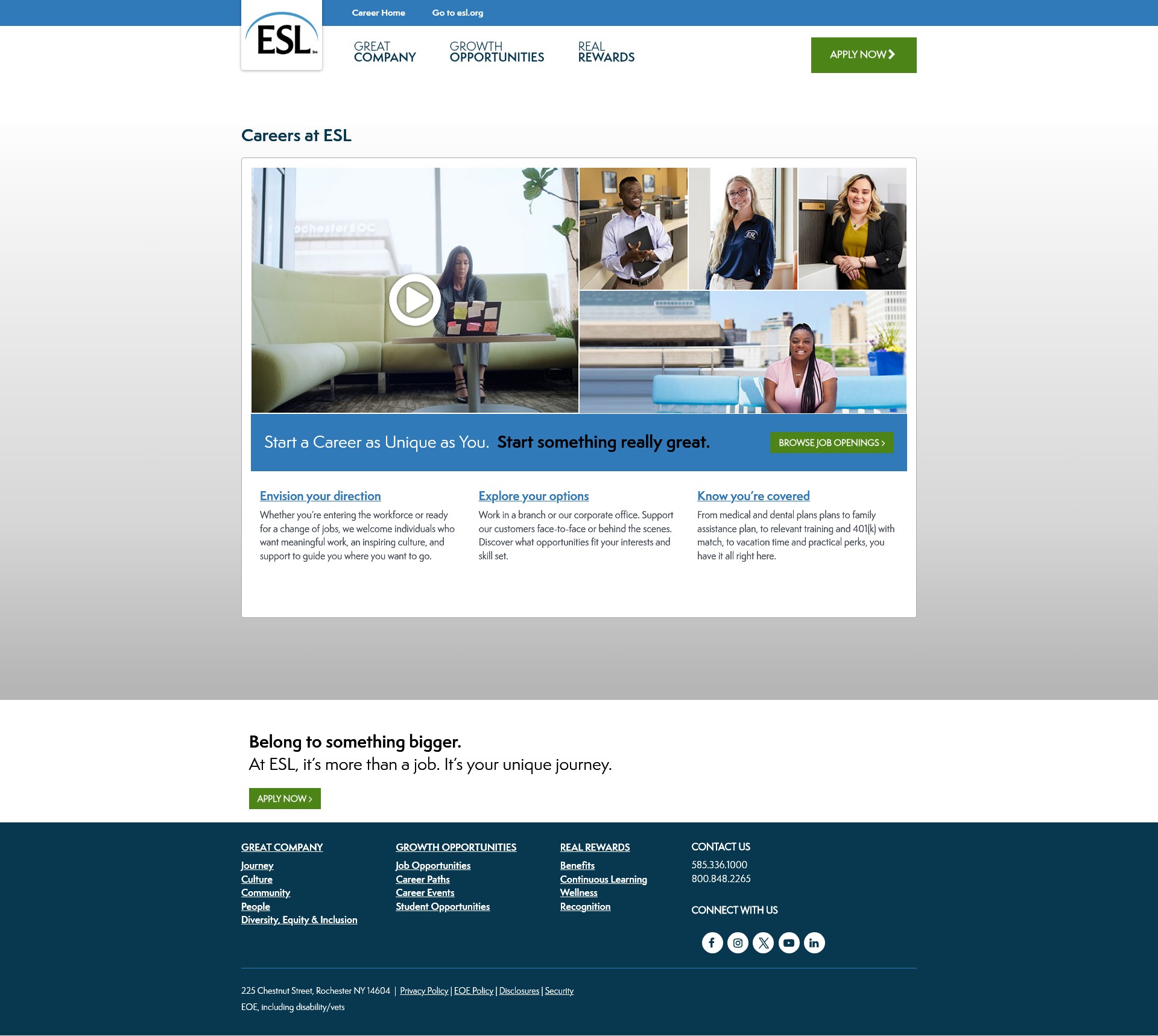 Screenshot of www.esl.org