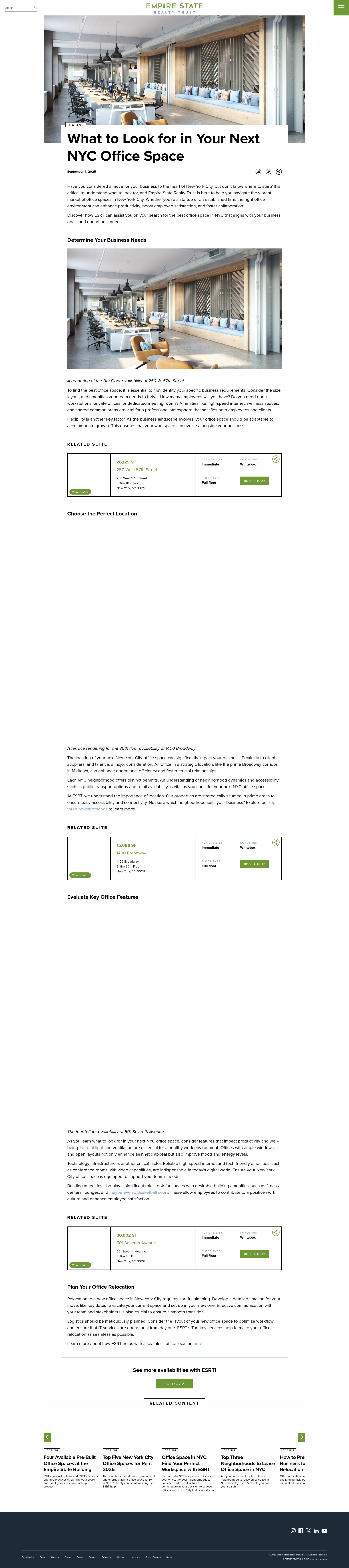 Screenshot of www.esrtreit.com