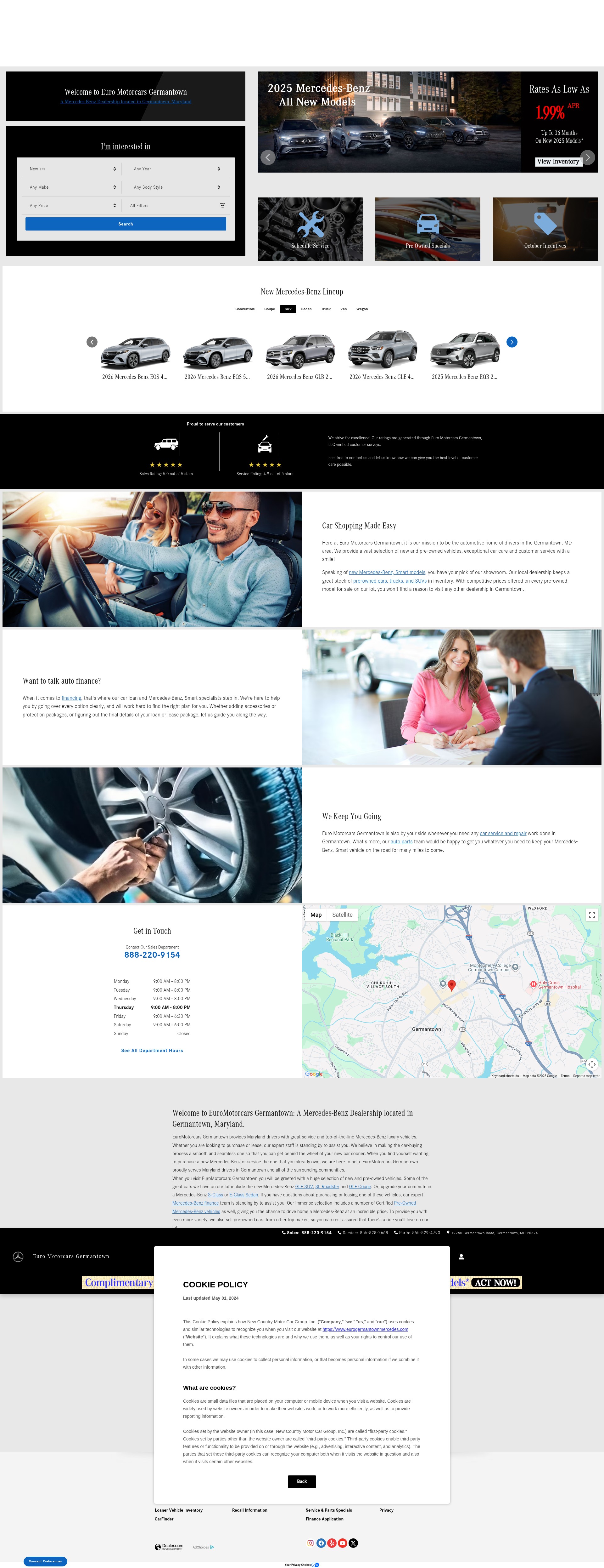 Screenshot of www.eurogermantownmercedes.com