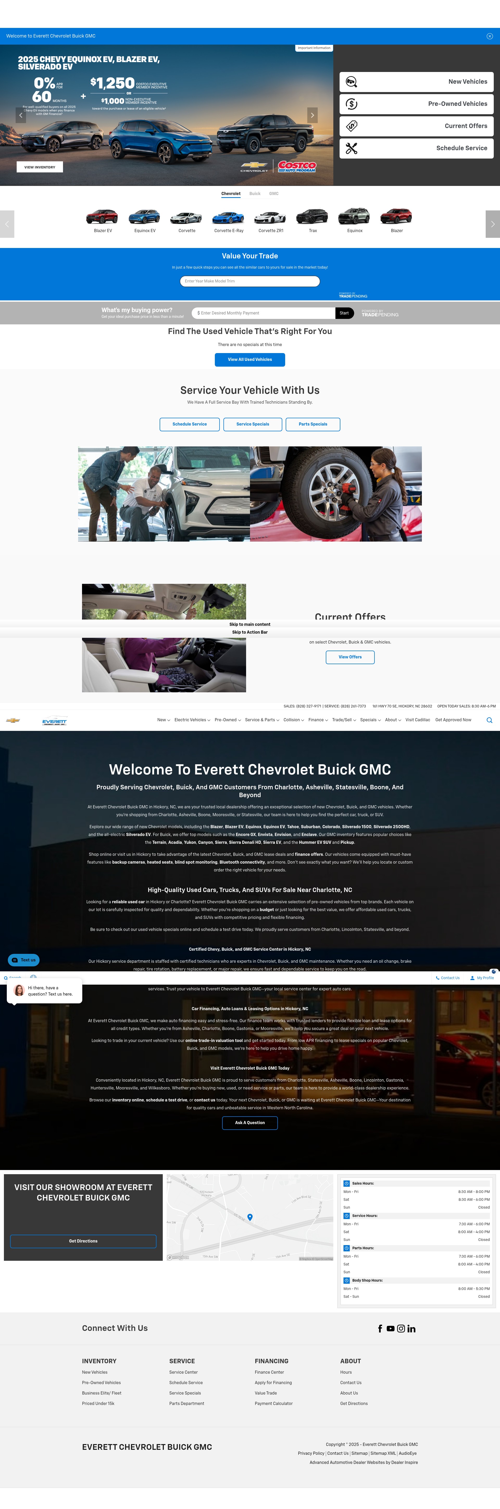 Screenshot of www.everettchevy.com