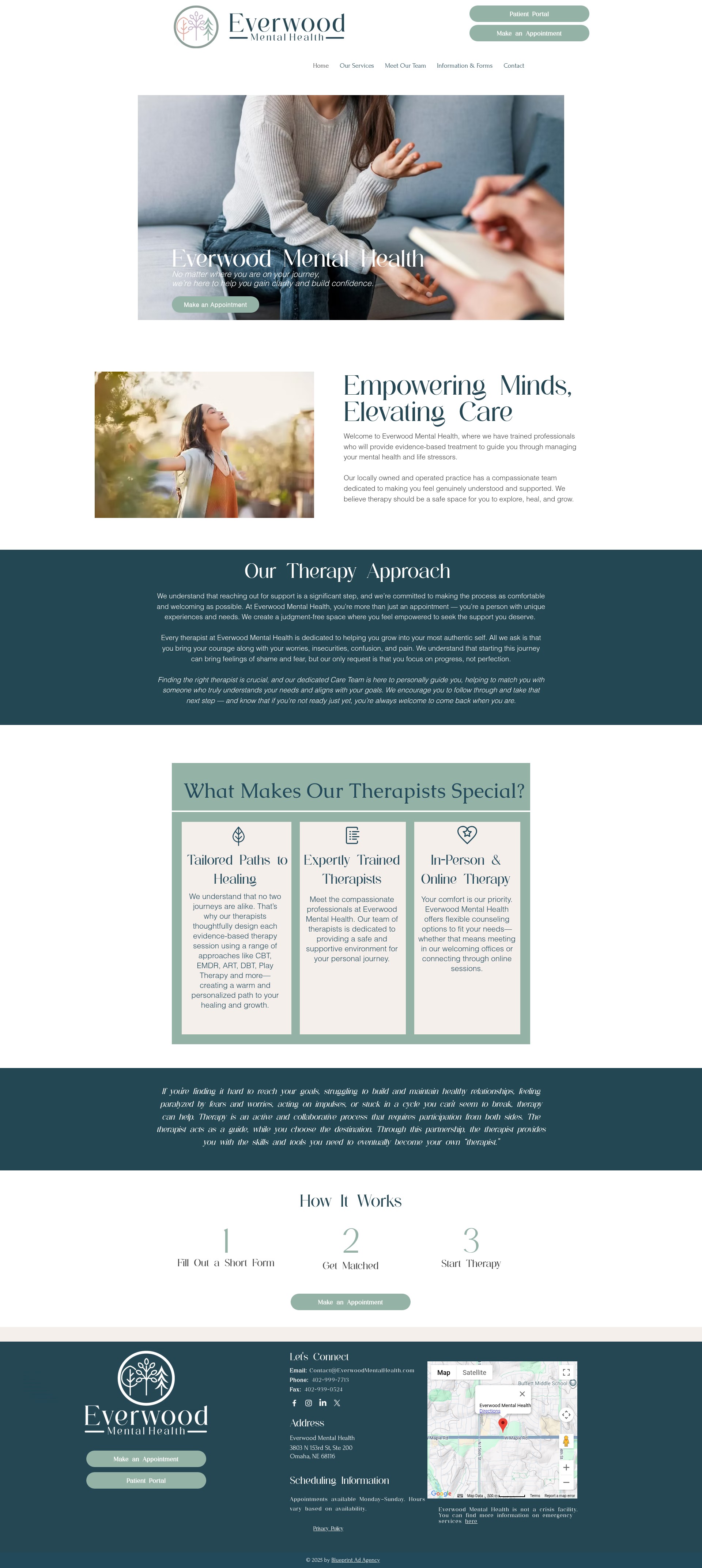 Screenshot of www.everwoodmentalhealth.com