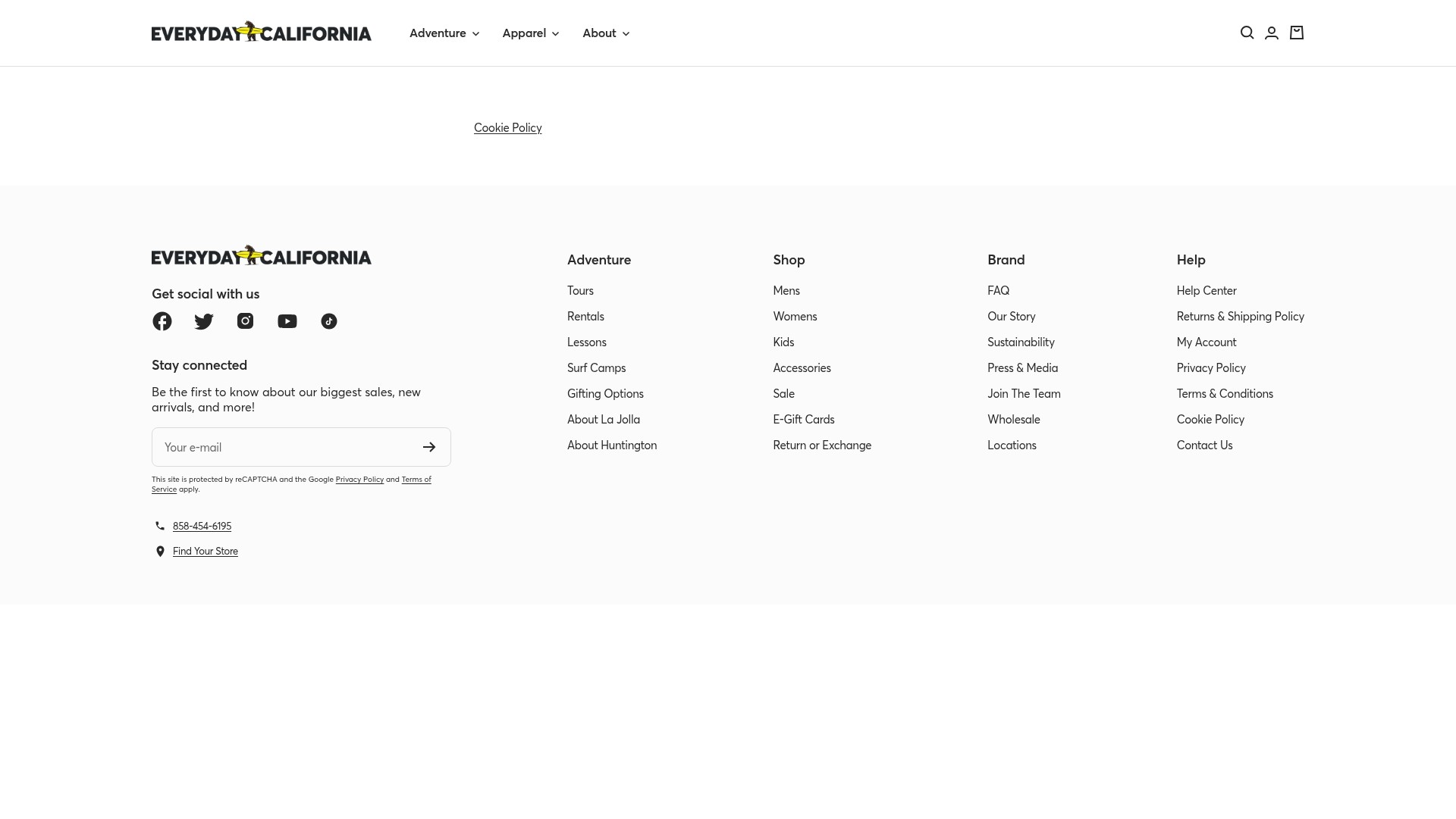 Screenshot of www.everydaycalifornia.com