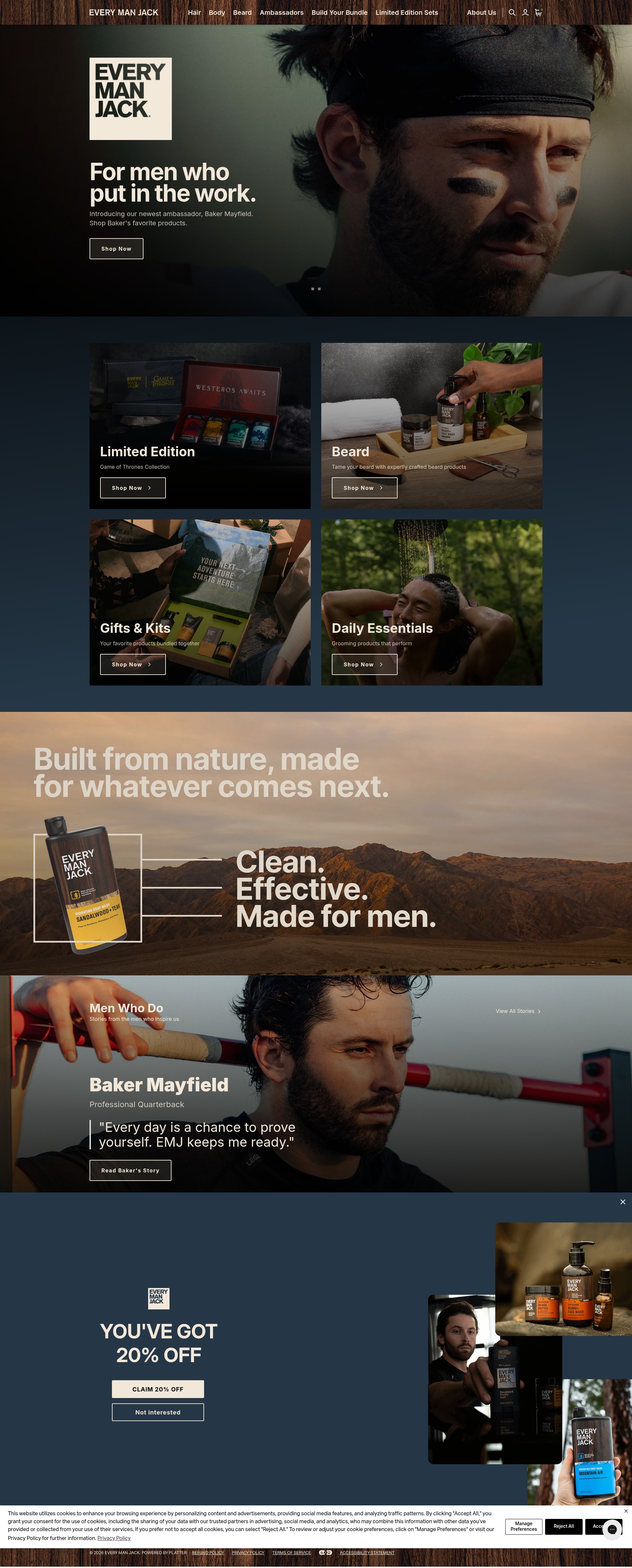 Screenshot of www.everymanjack.com