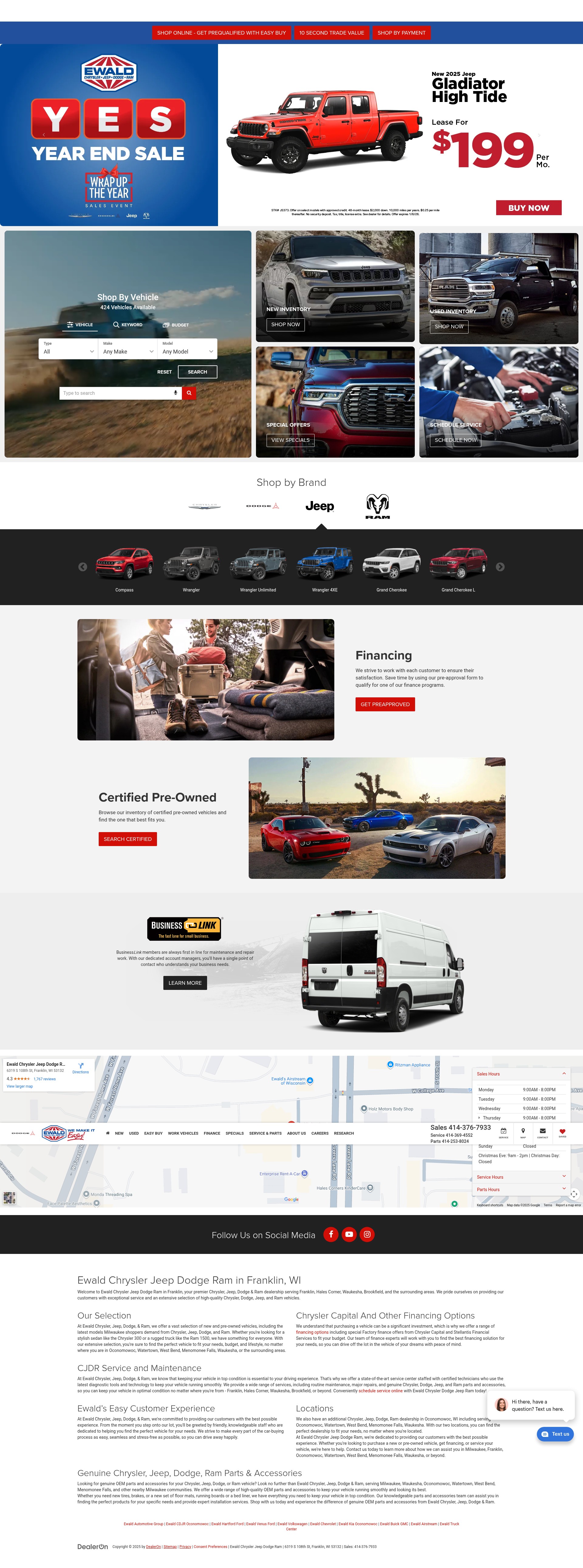 Screenshot of www.ewaldcjdr.com