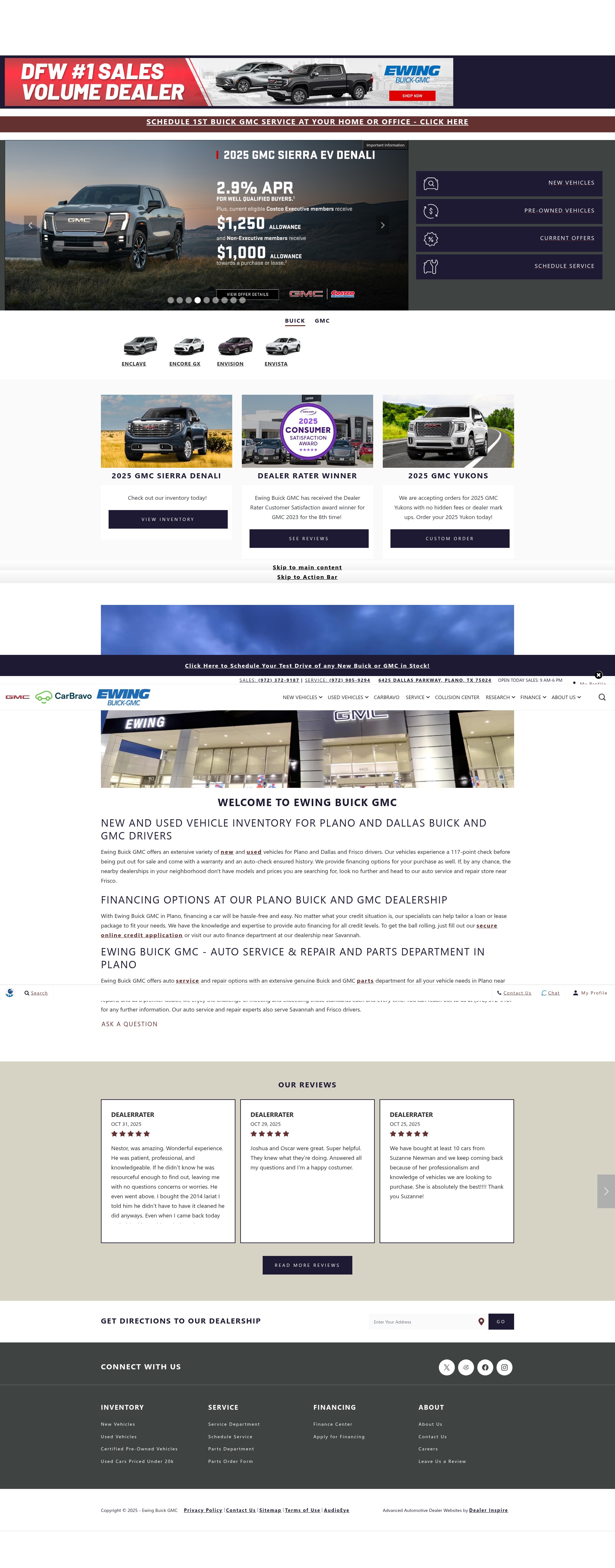 Screenshot of www.ewingbuickgmc.com