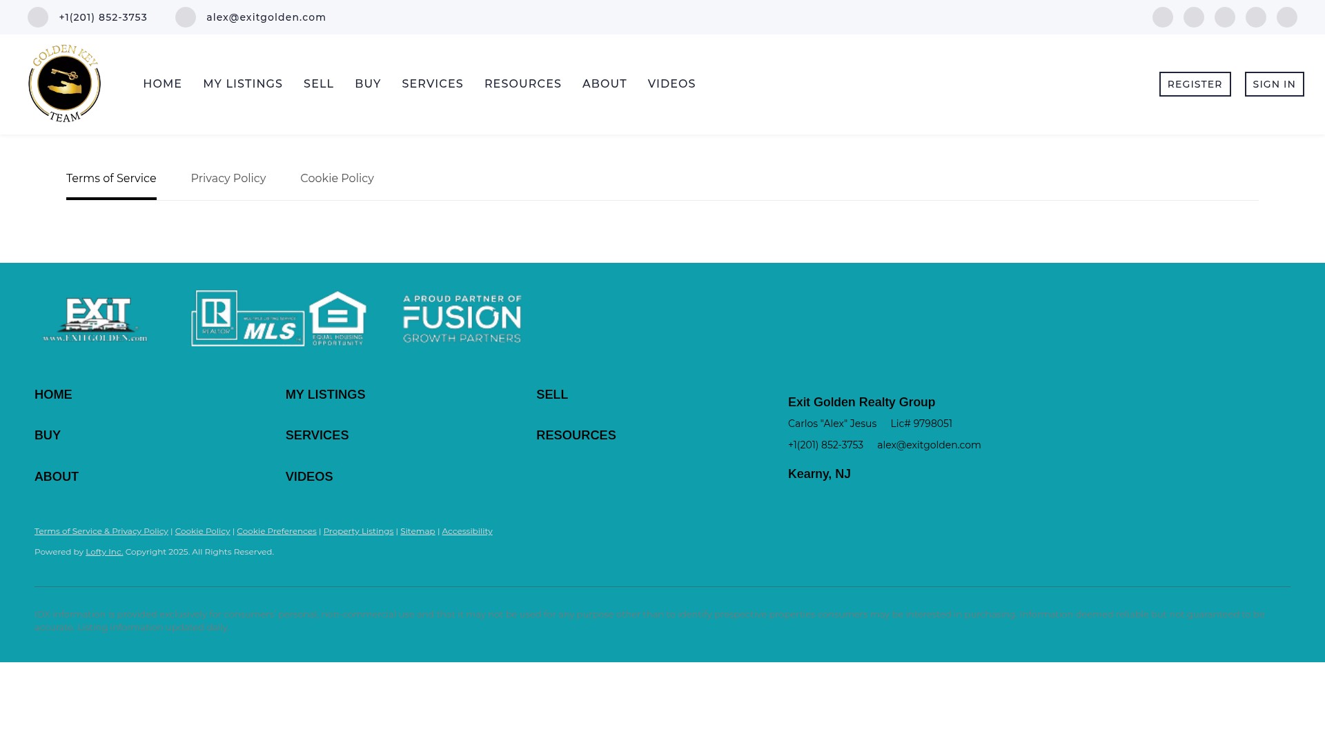 Screenshot of www.exitgoldenrealty.com