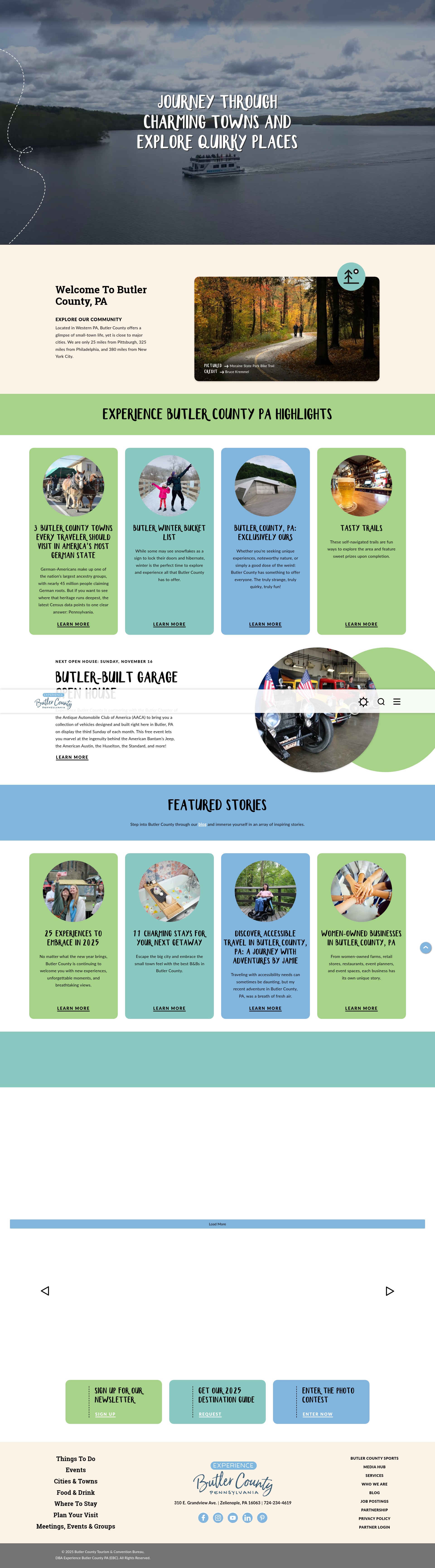 Screenshot of www.experiencebutler.com