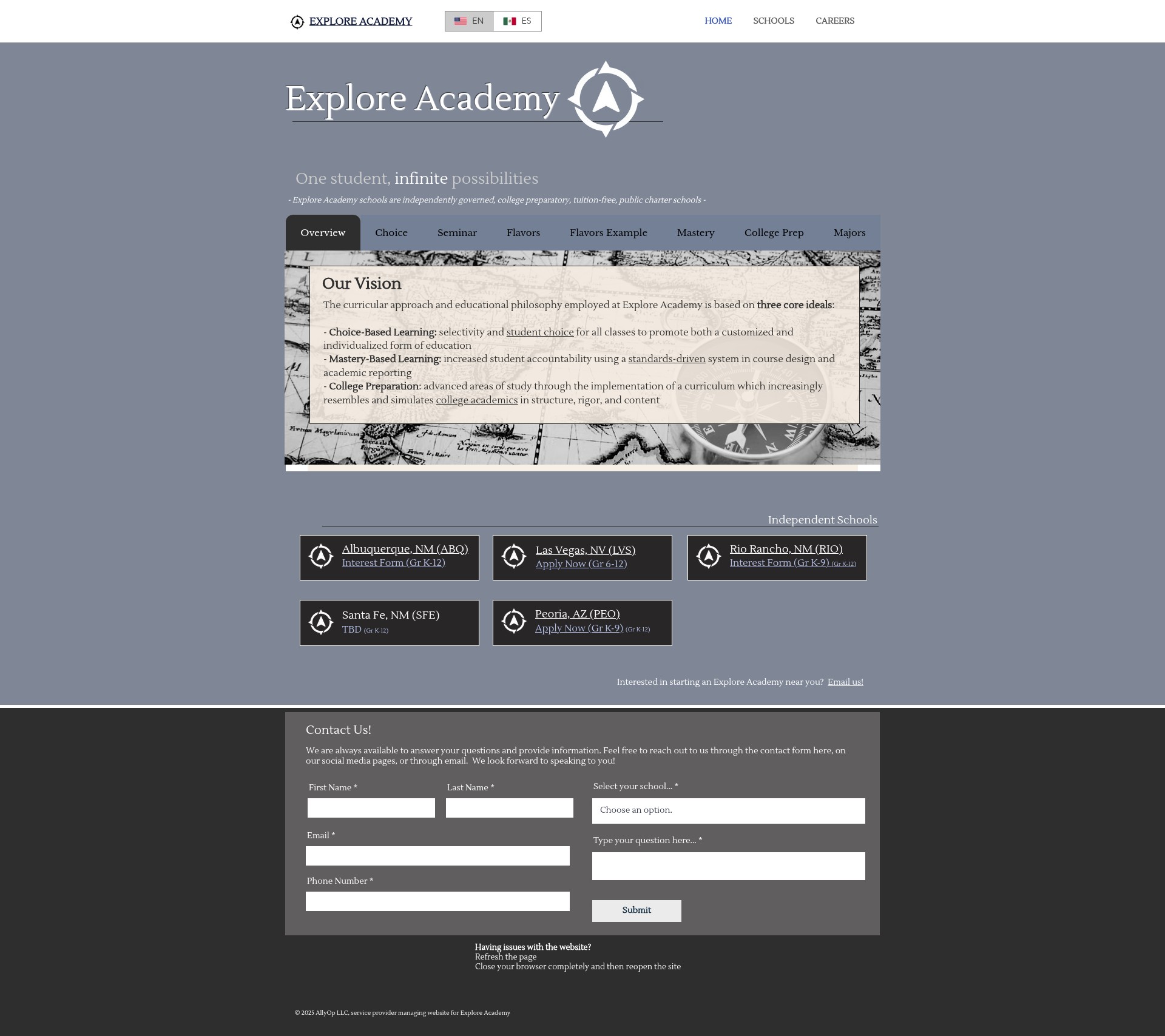 Screenshot of www.explore.academy