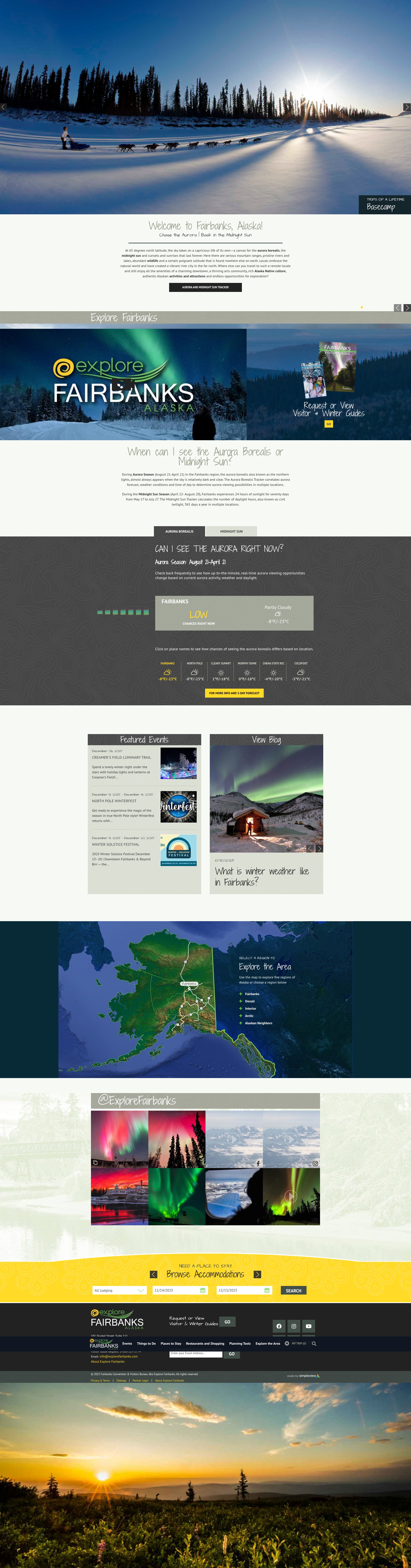 Screenshot of www.explorefairbanks.com