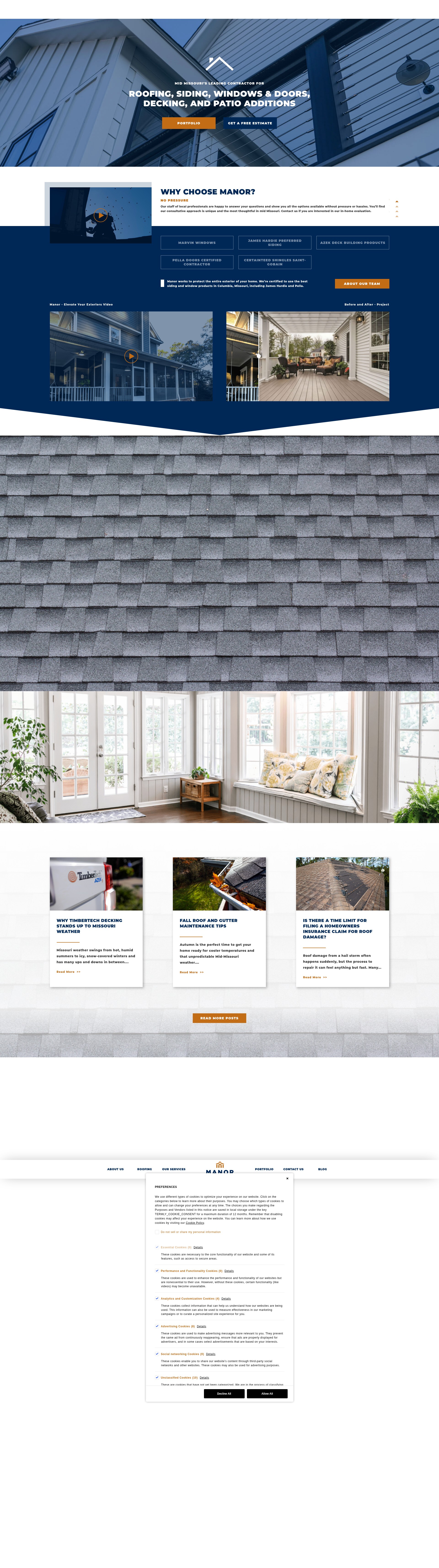 Screenshot of www.exploremanor.com