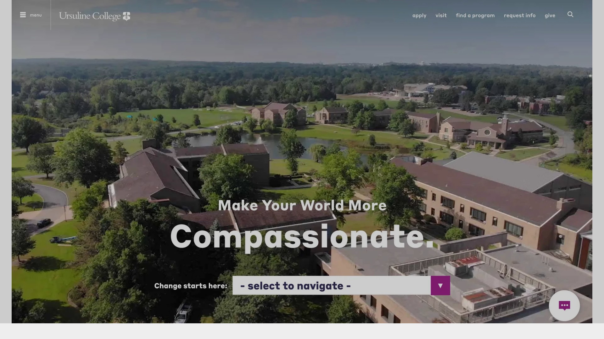 Screenshot of www.exploreursuline.com