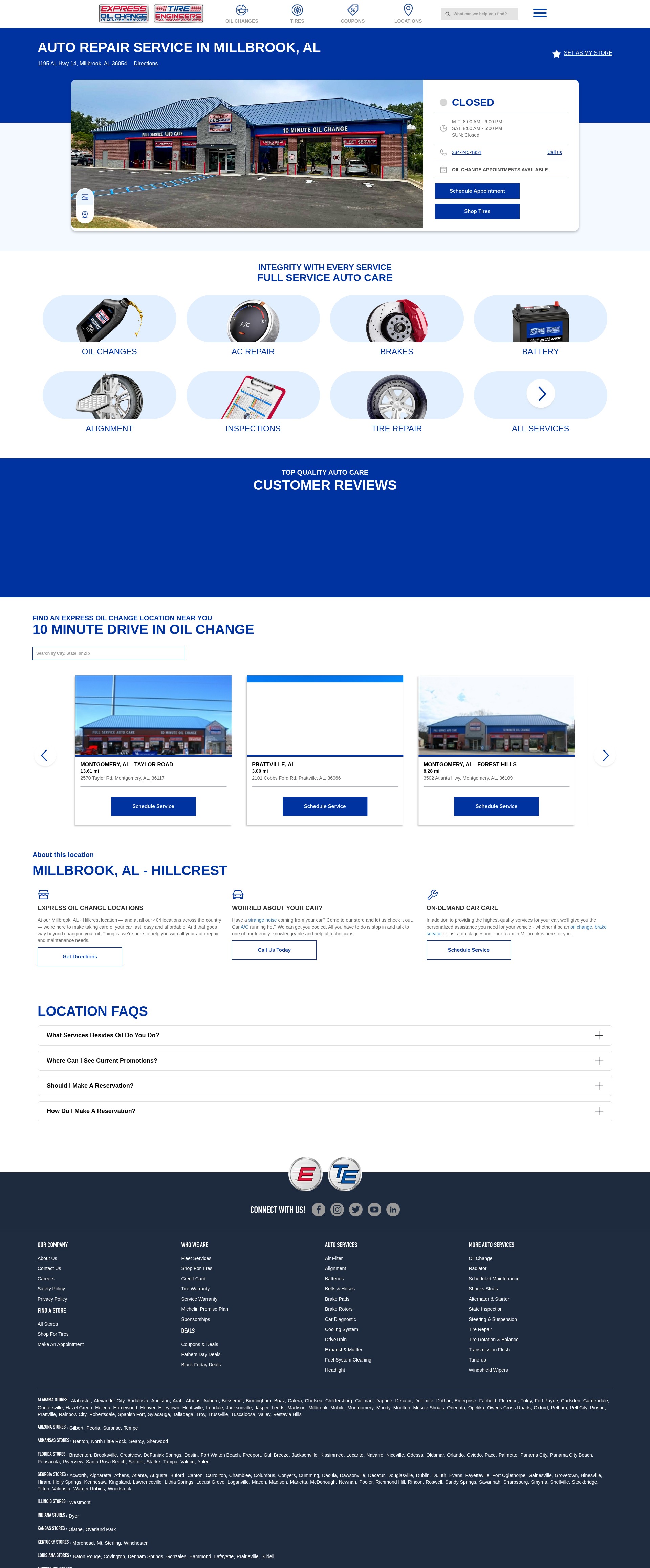 Screenshot of www.expressoil.com