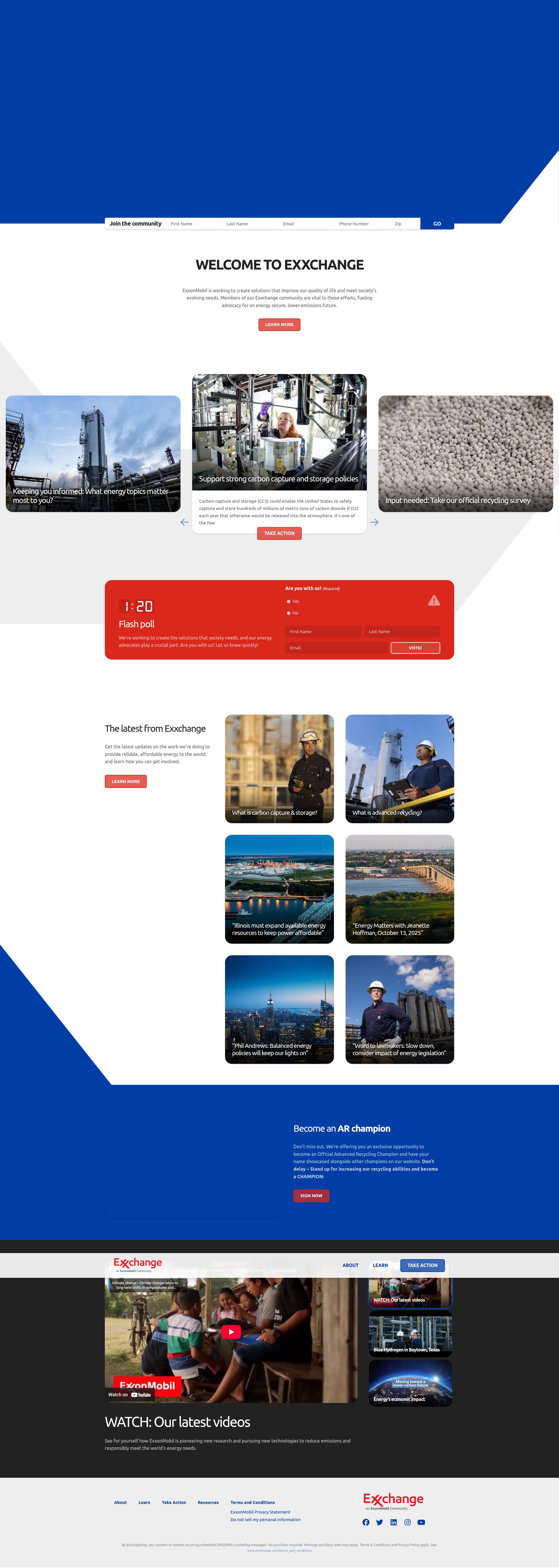 Screenshot of www.exxchange.com