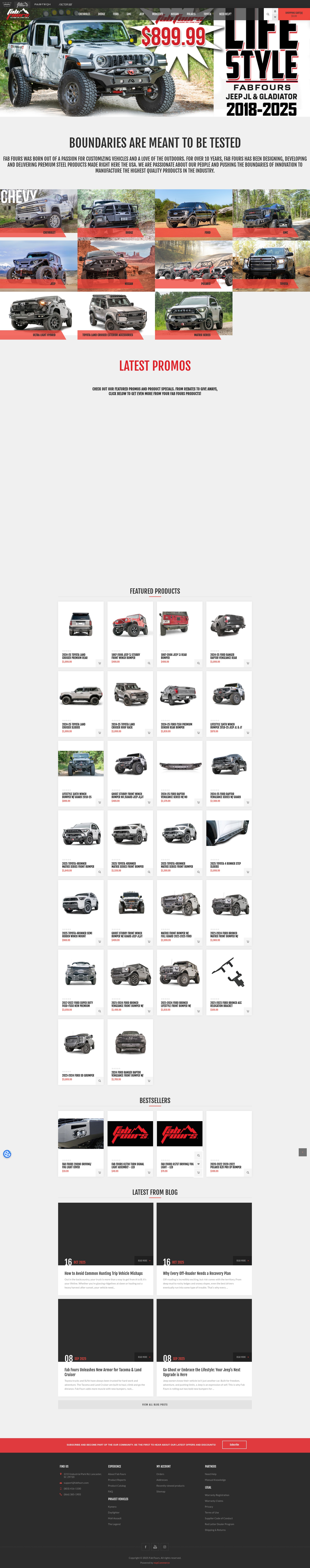 Screenshot of www.fabfours.com
