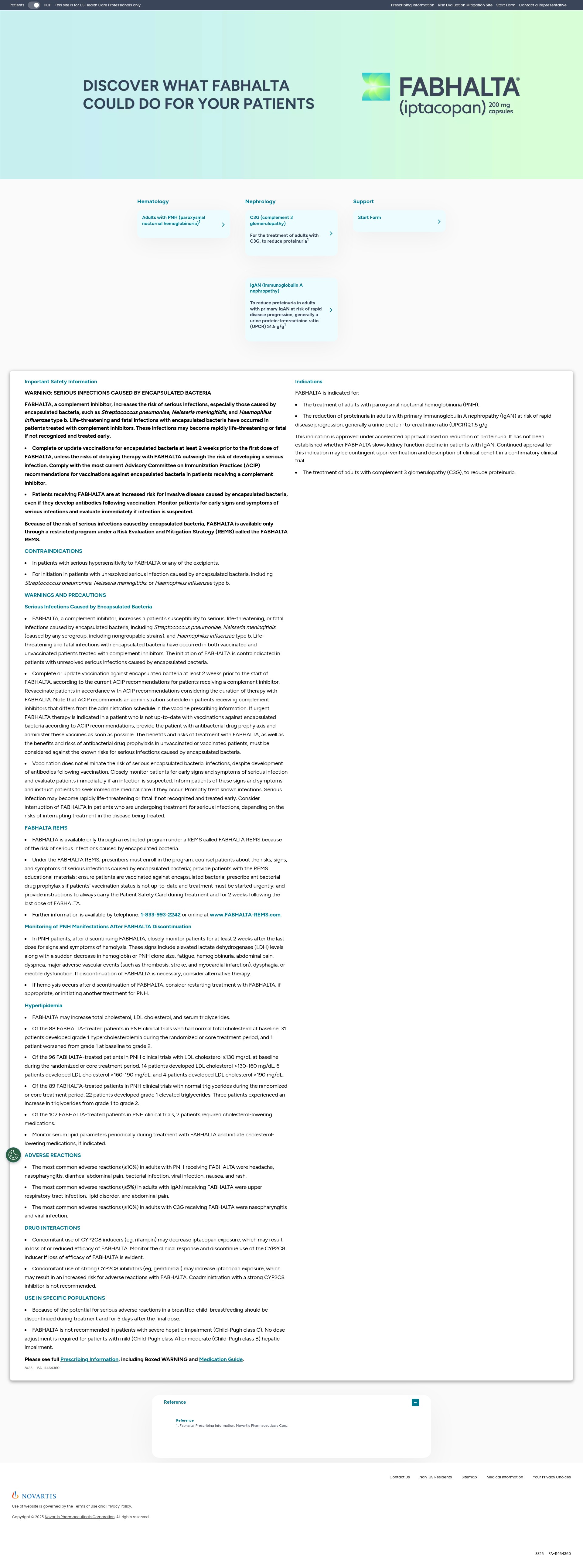 Screenshot of www.fabhalta-hcp.com