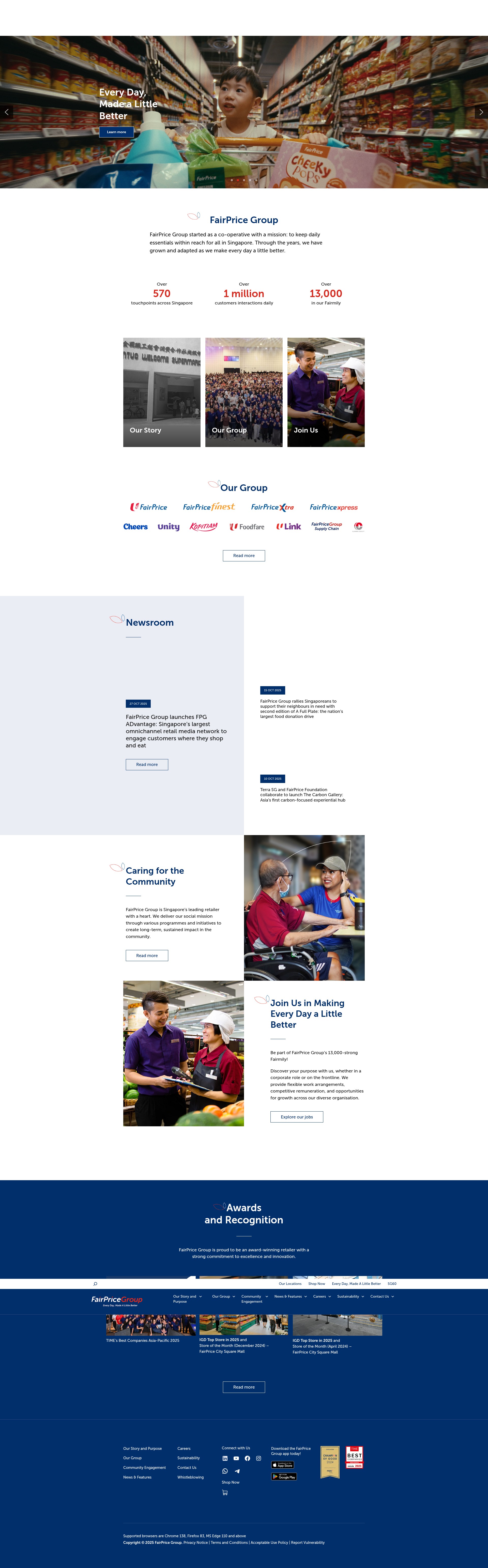 Screenshot of www.fairpricegroup.com.sg