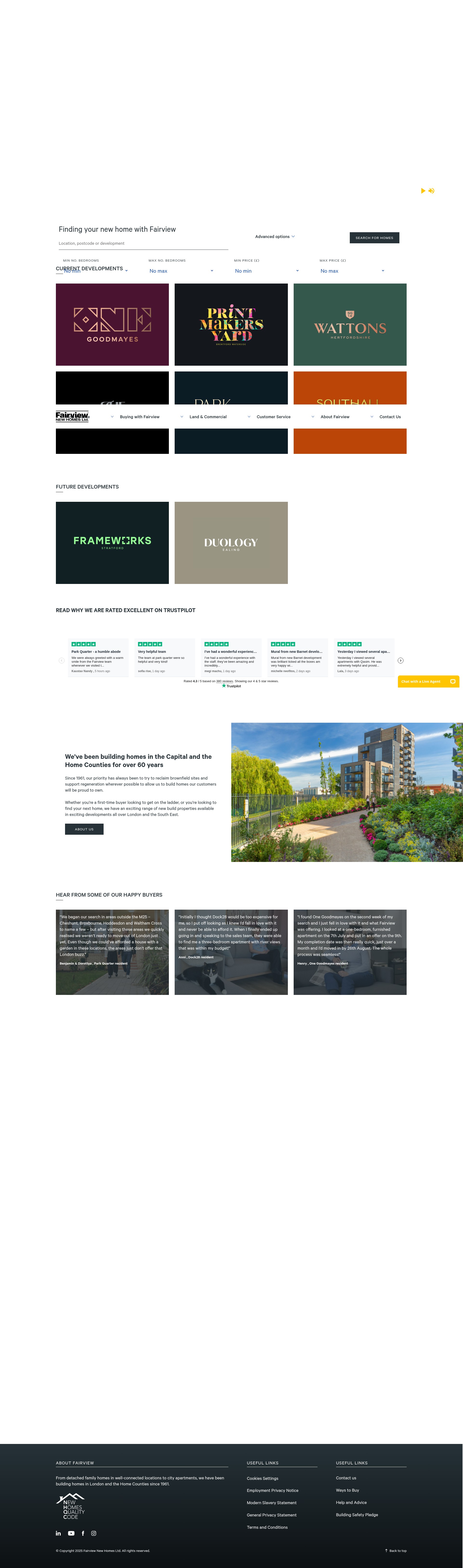 Screenshot of www.fairview.co.uk