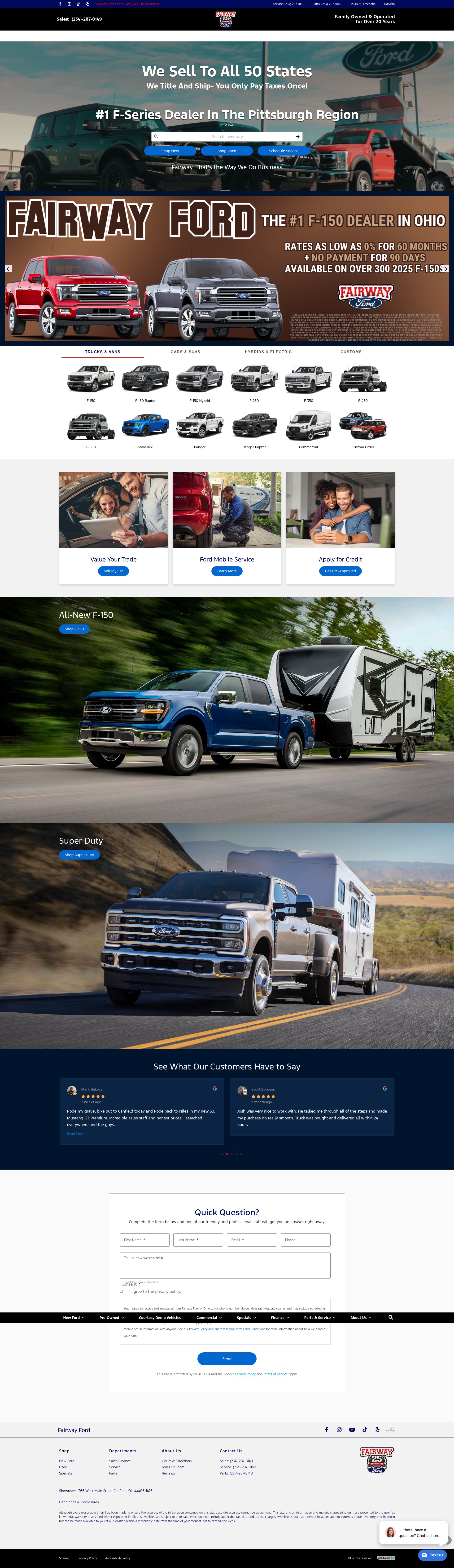Screenshot of www.fairwayfordohio.com