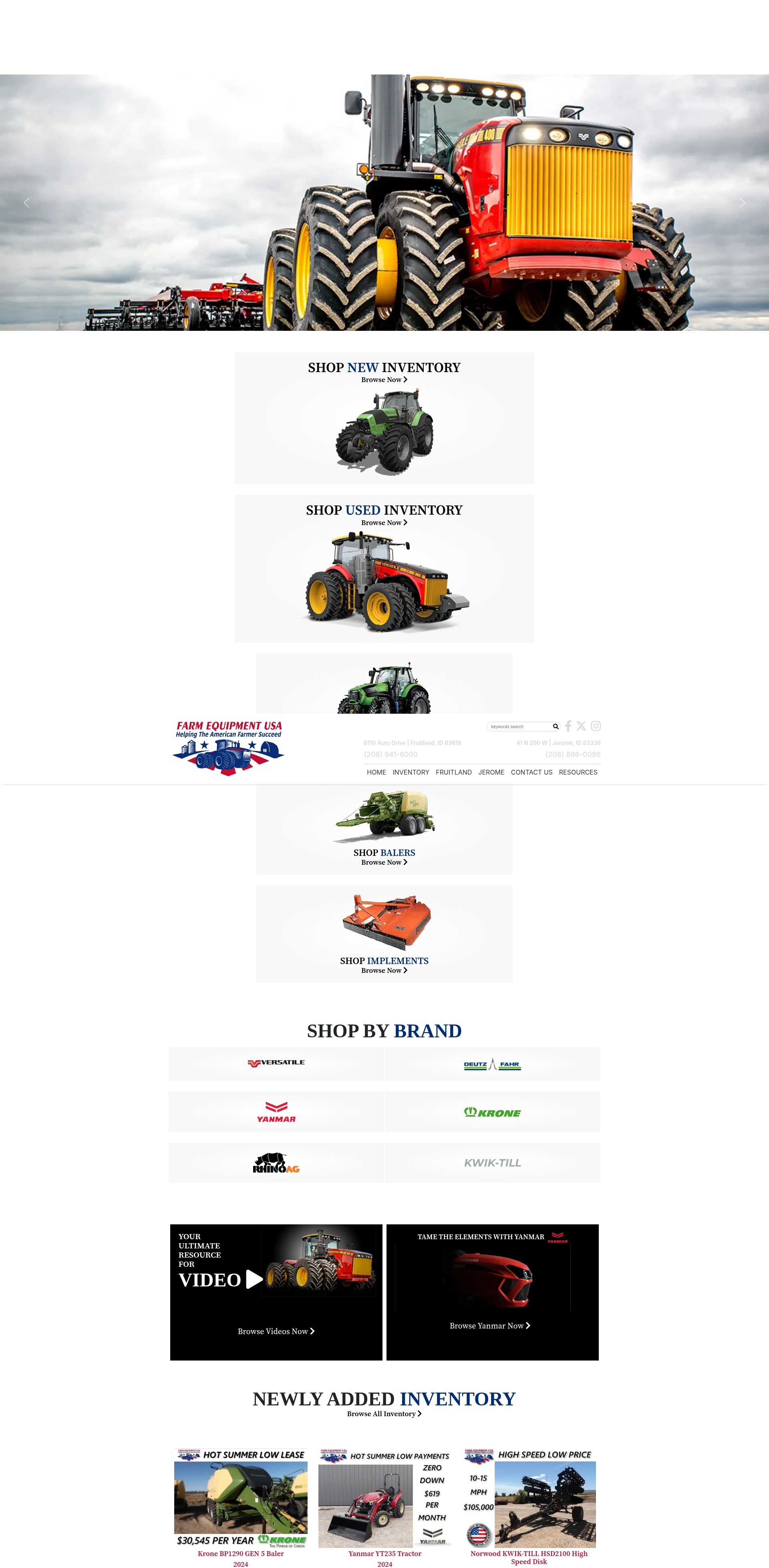 Screenshot of www.farmequipmentusa.com