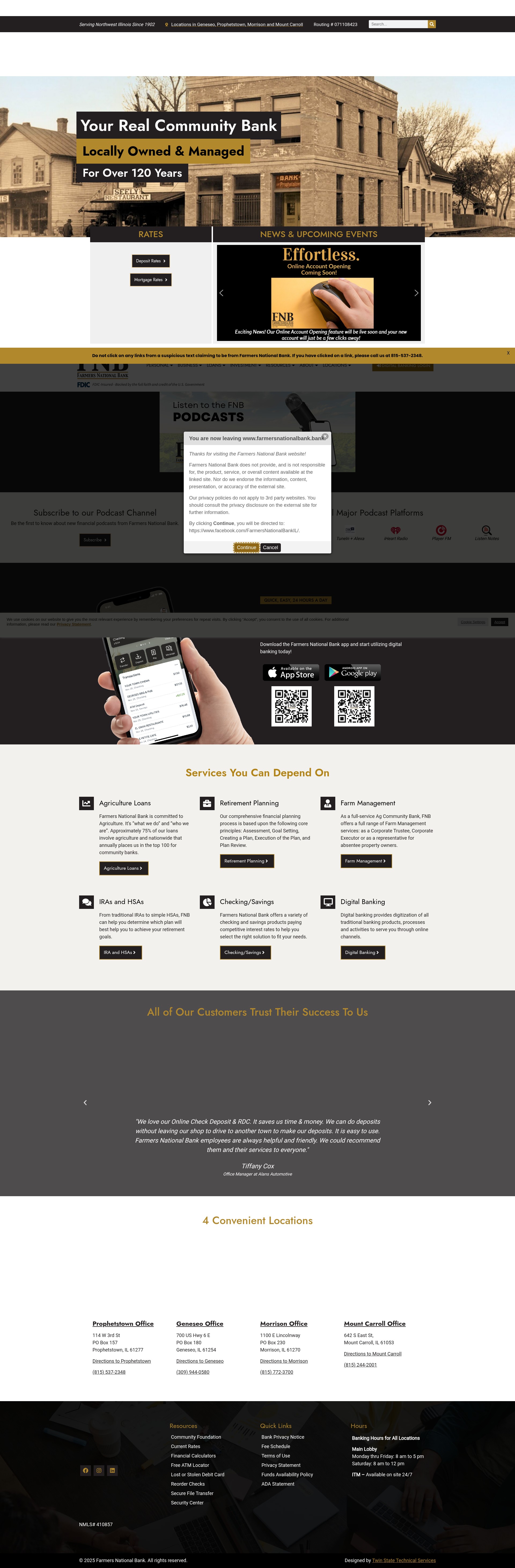 Screenshot of www.farmersnationalbank.bank