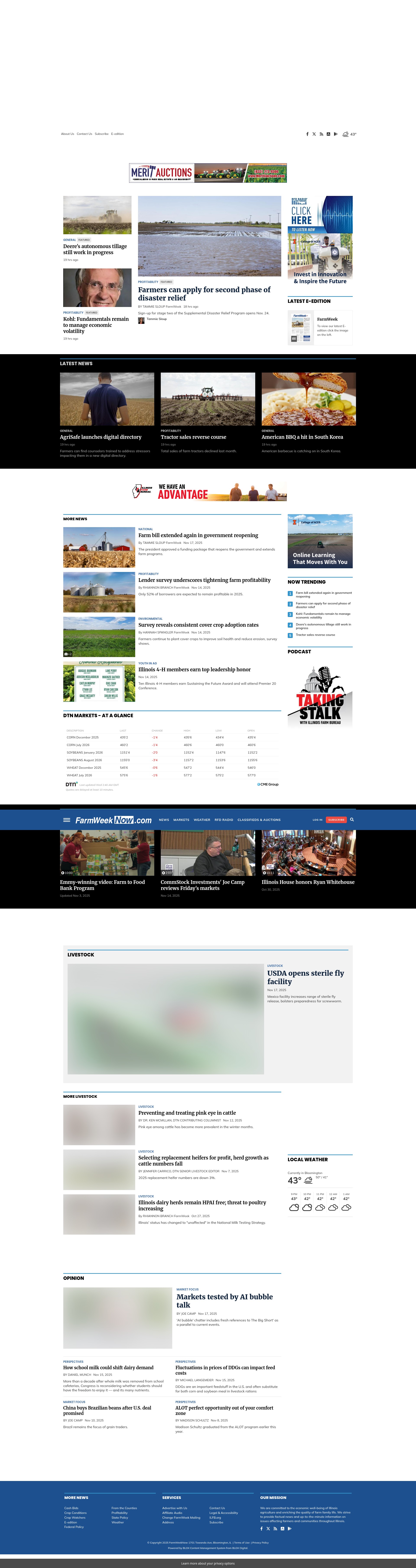 Screenshot of www.farmweeknow.com