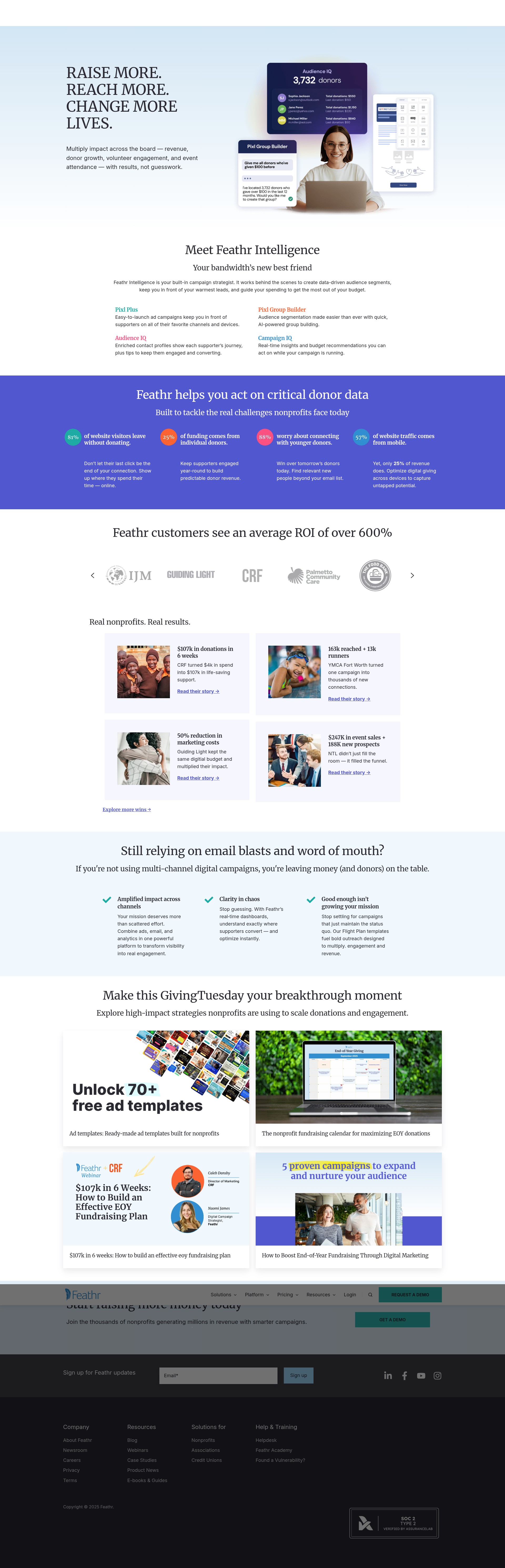 Screenshot of www.feathr.co