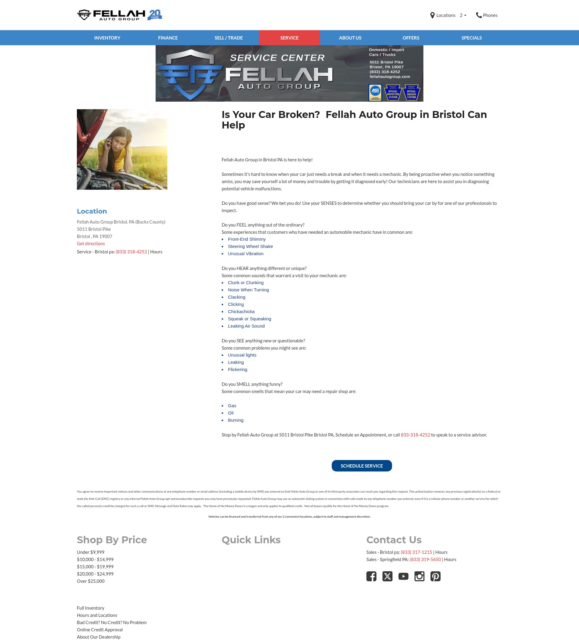 Screenshot of www.fellahautogroup.com
